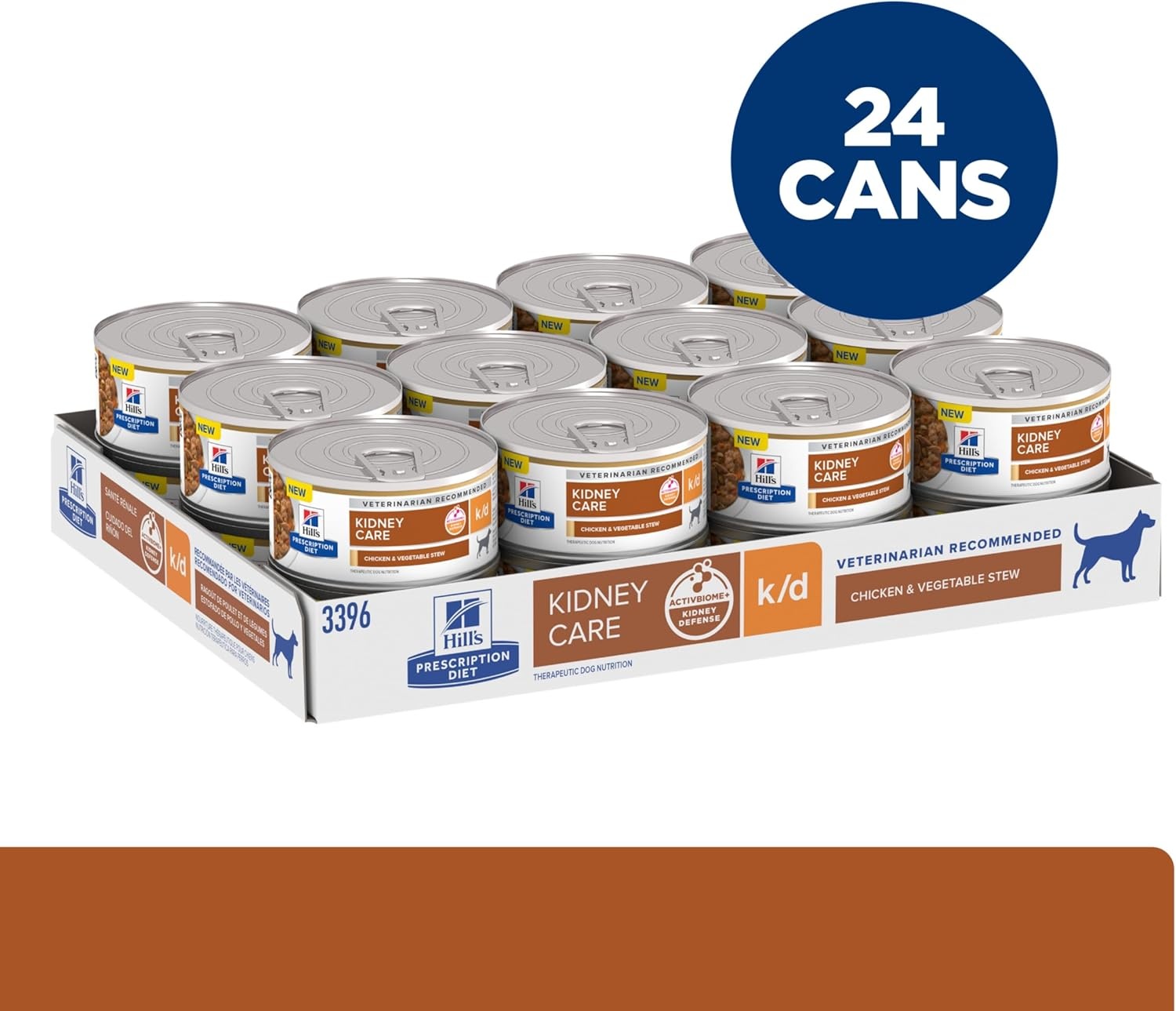 image:imageHills Prescription Diet kd Kidney Care Chicken amp Vegetable Stew Wet Dog Food Veterinary Diet 55 oz Cans 24PackChicken Vegetable Stew