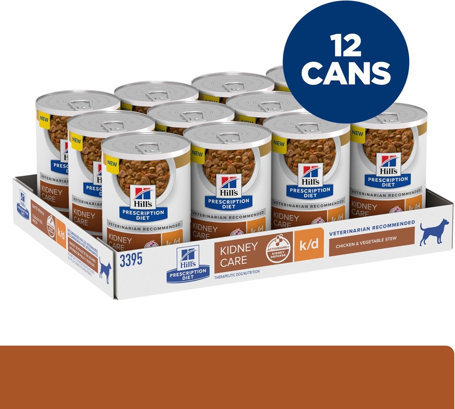 image:imageHills Prescription Diet kd Kidney Care Chicken amp Vegetable Stew Wet Dog Food Veterinary Diet 55 oz Cans 24PackChicken Vegetable Stew