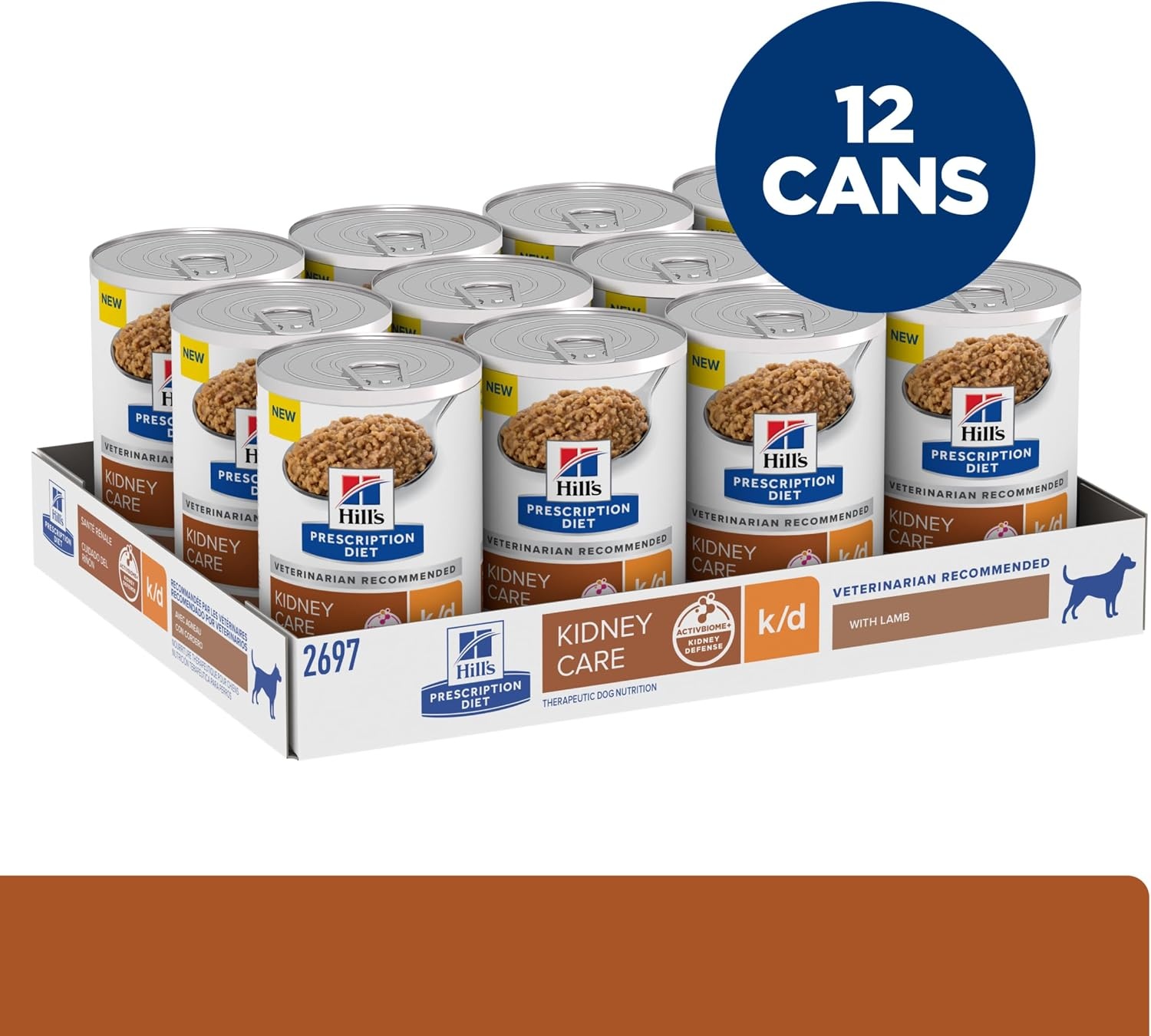 image:imageHills Prescription Diet kd Kidney Care Chicken amp Vegetable Stew Wet Dog Food Veterinary Diet 55 oz Cans 24PackLamb
