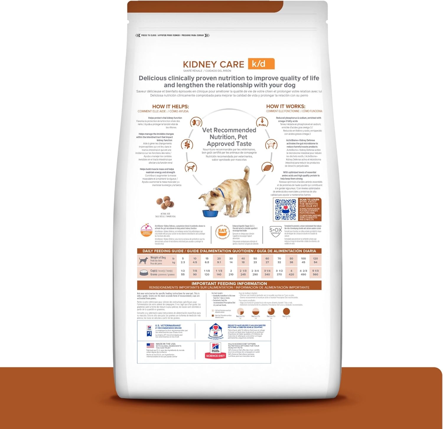 image:imageHills Prescription Diet kd Kidney Care Dry Dog Food Chicken 275 lb BagChicken