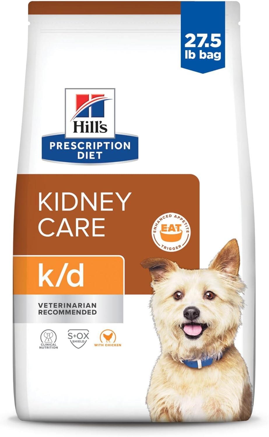 image:imageHills Prescription Diet kd Kidney Care Dry Dog Food Chicken 275 lb BagChicken