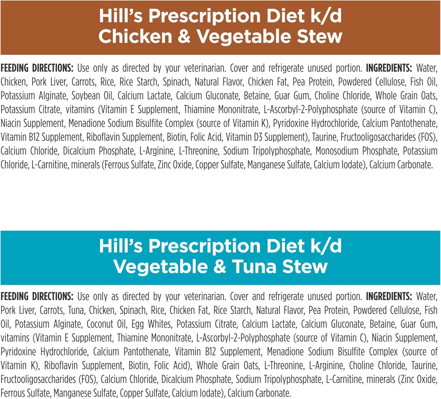 image:imageHills Prescription Diet kd Kidney Care Wet Cat Food Chicken amp Vegetable Stew 29 oz Cans 24PackStarter Kit