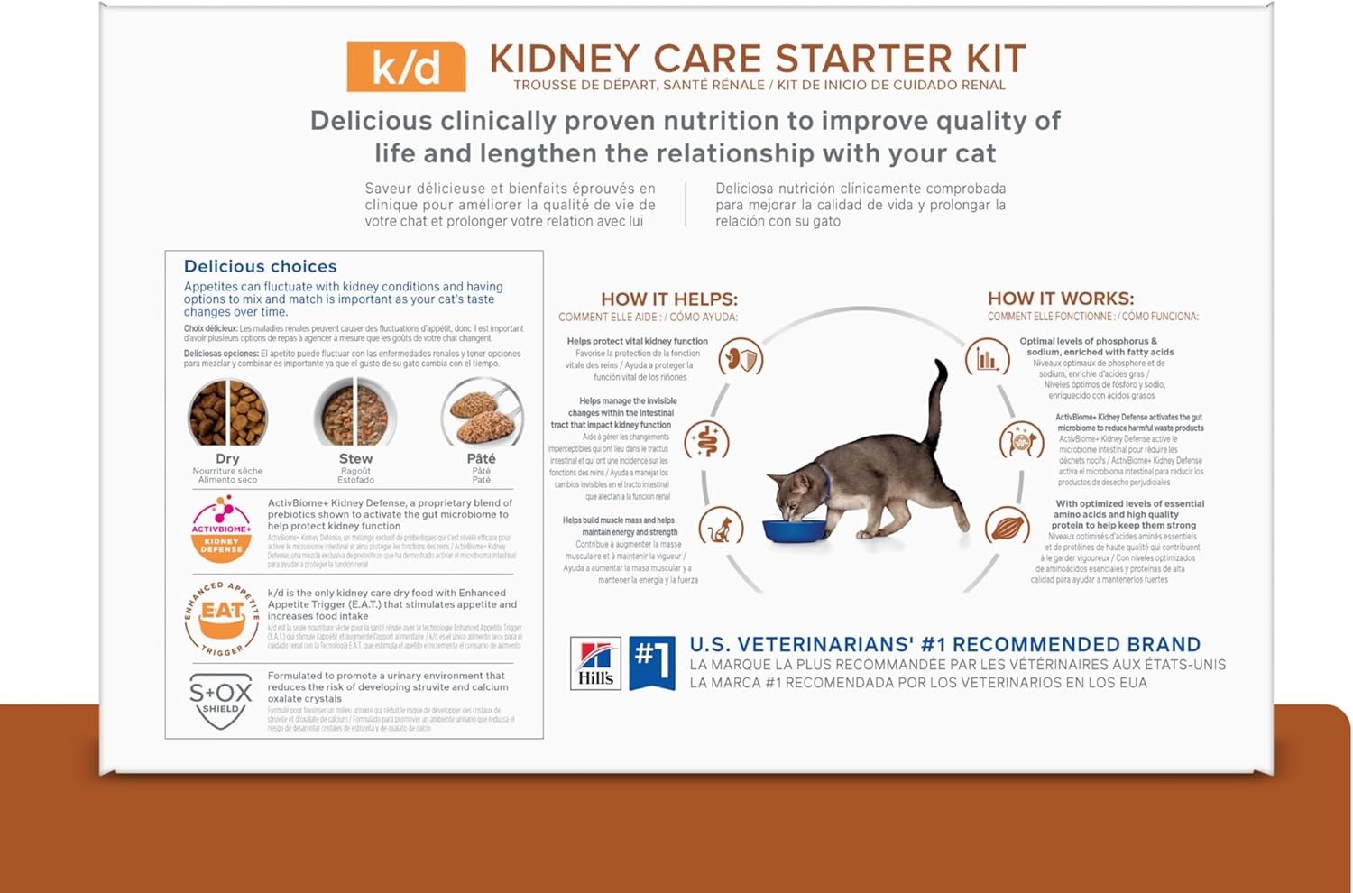 image:imageHills Prescription Diet kd Kidney Care Wet Cat Food Chicken amp Vegetable Stew 29 oz Cans 24PackStarter Kit