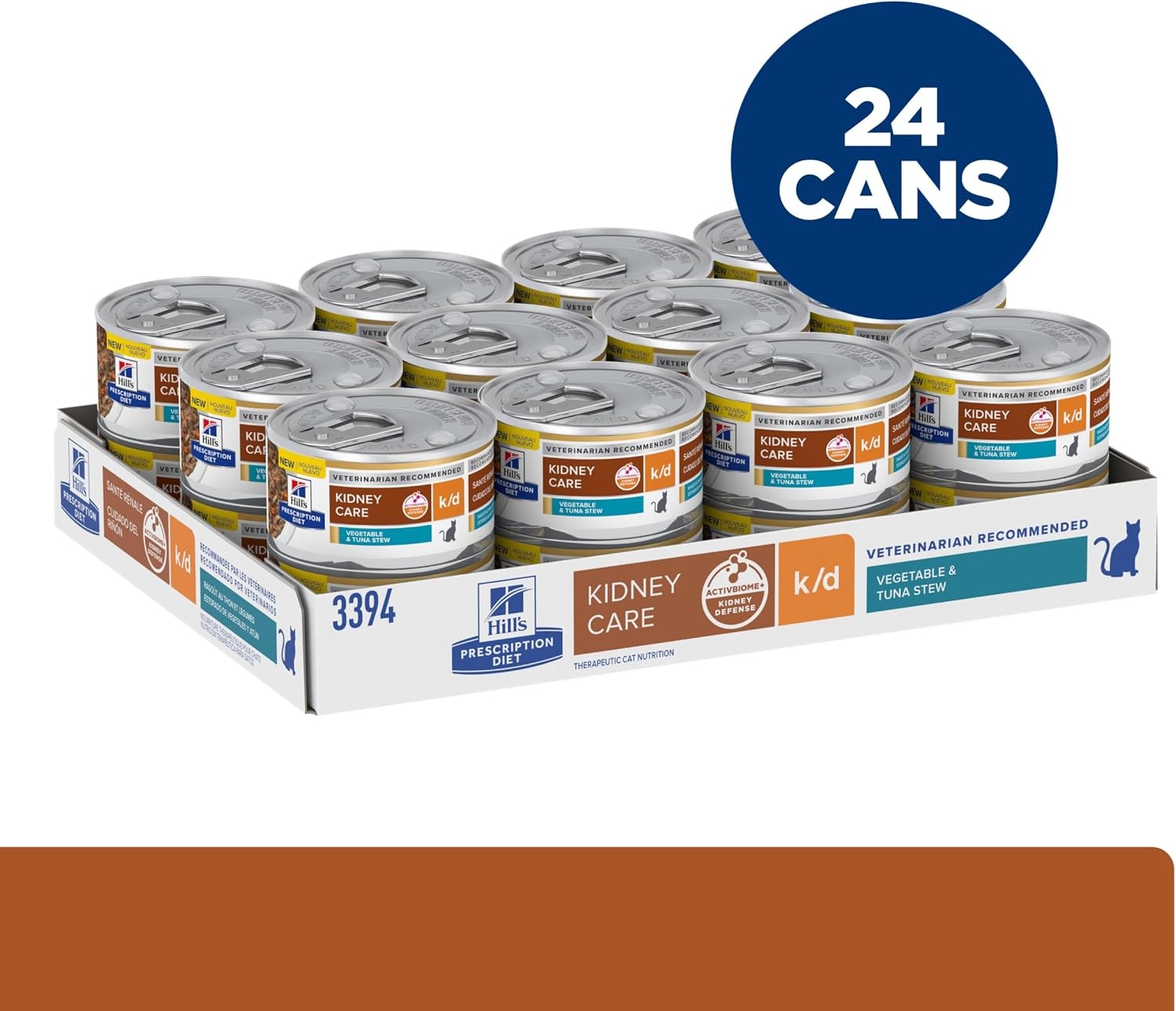 image:imageHills Prescription Diet kd Kidney Care Wet Cat Food Chicken amp Vegetable Stew 29 oz Cans 24PackVegetable Tuna Stew