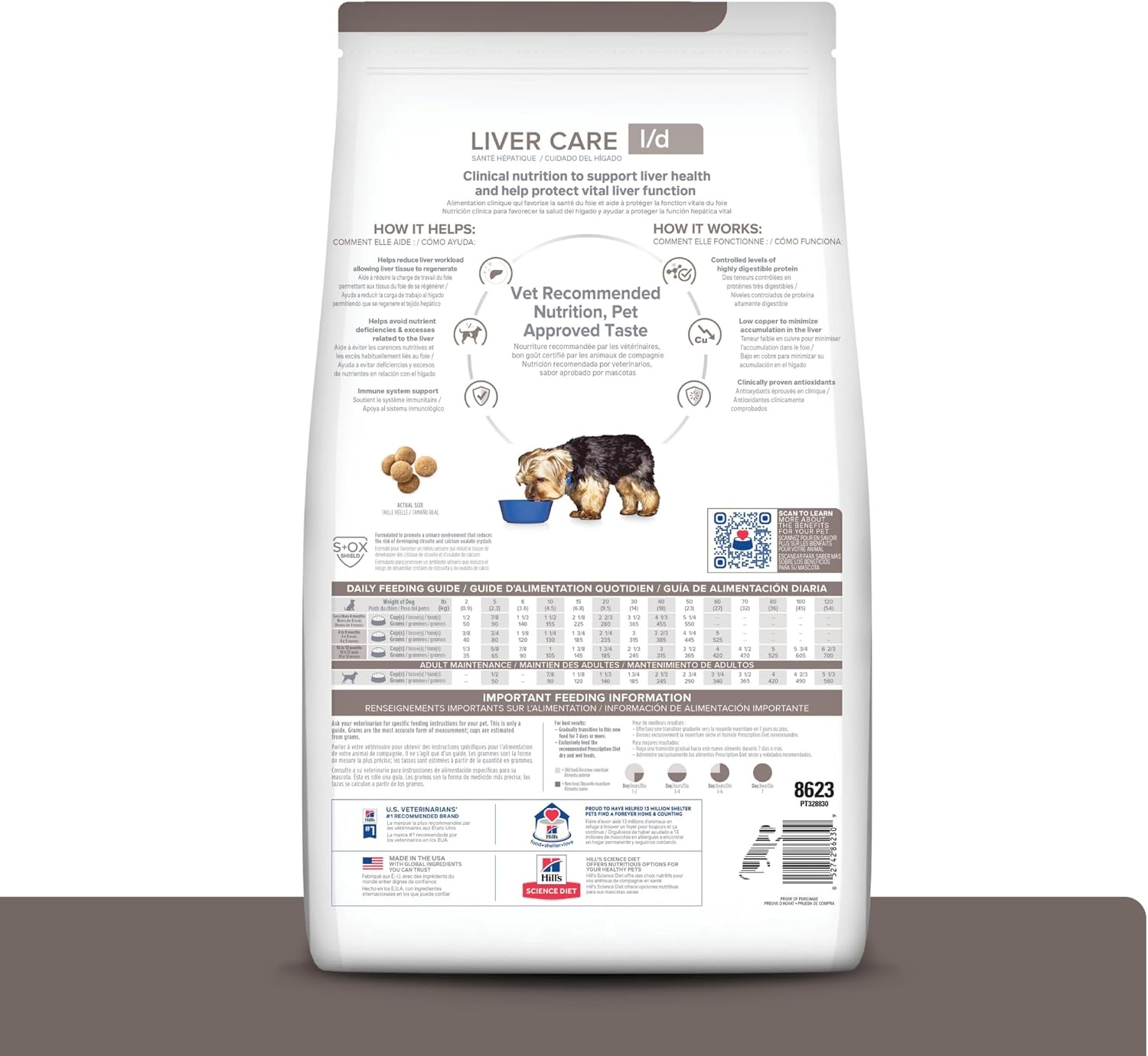 image:imageHills Prescription Diet ld Liver Care Dry Dog Food Chicken 176 lb Bag