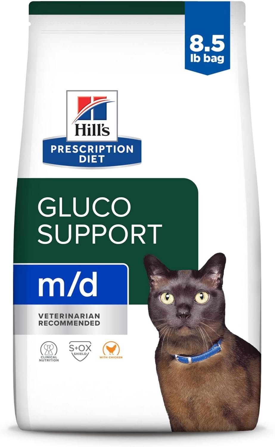 image:imageHills Prescription Diet md GlucoSupport Dry Cat Food Chicken 4 lb BagChicken