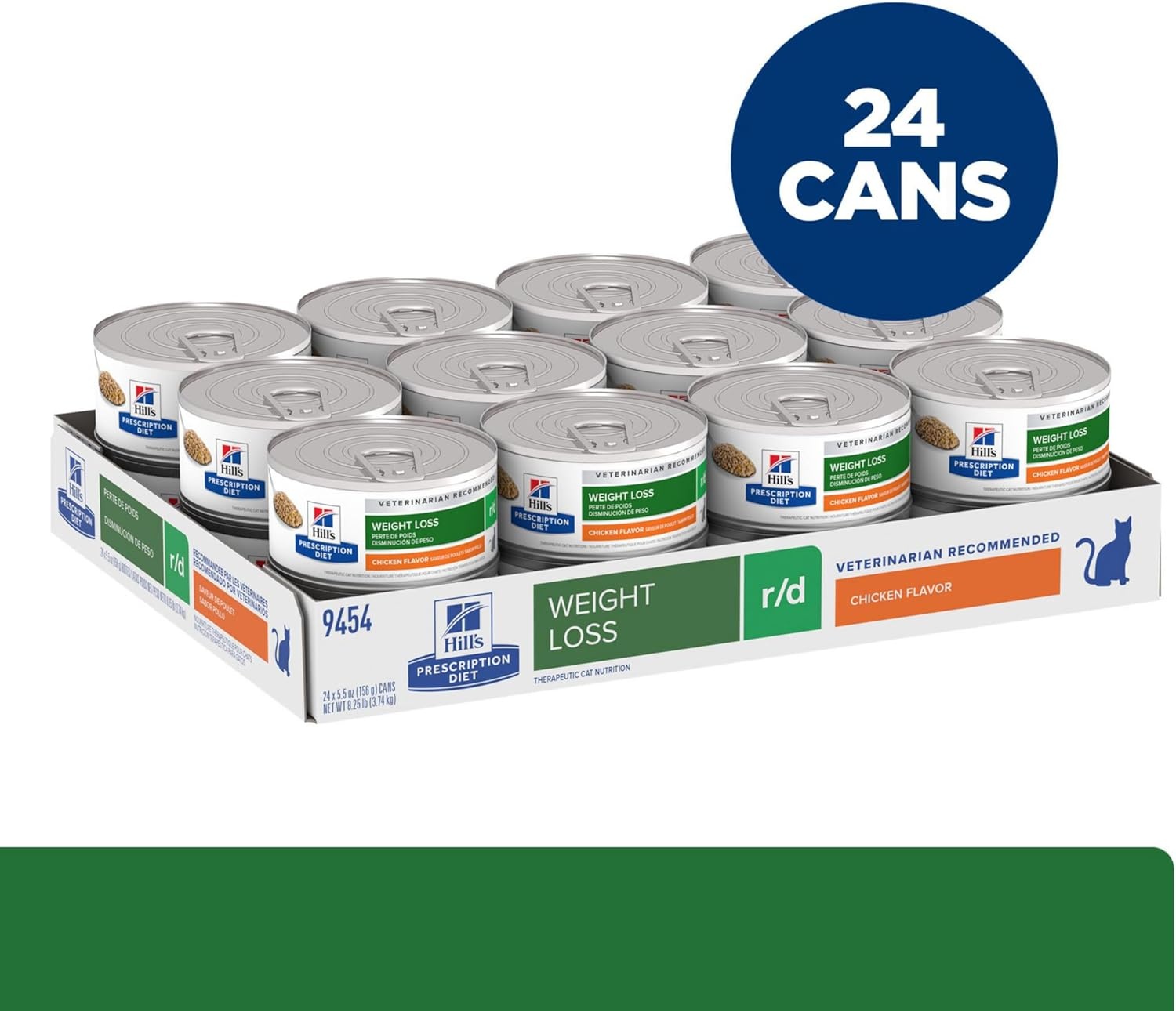image:imageHills Prescription Diet rd Weight Reduction Wet Cat Food Chicken 55 oz Cans 24Pack