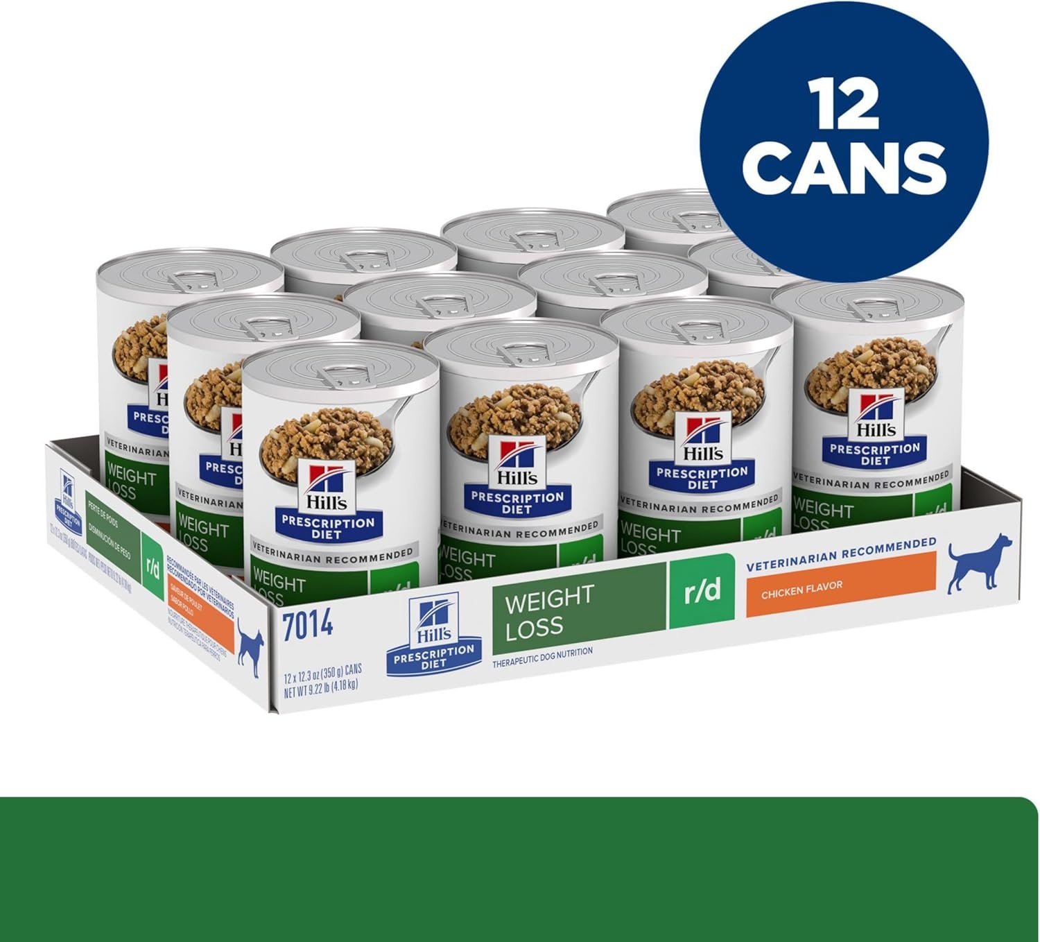 image:imageHills Prescription Diet rd Weight Reduction Wet Dog Food Chicken 123 oz Cans 12Pack
