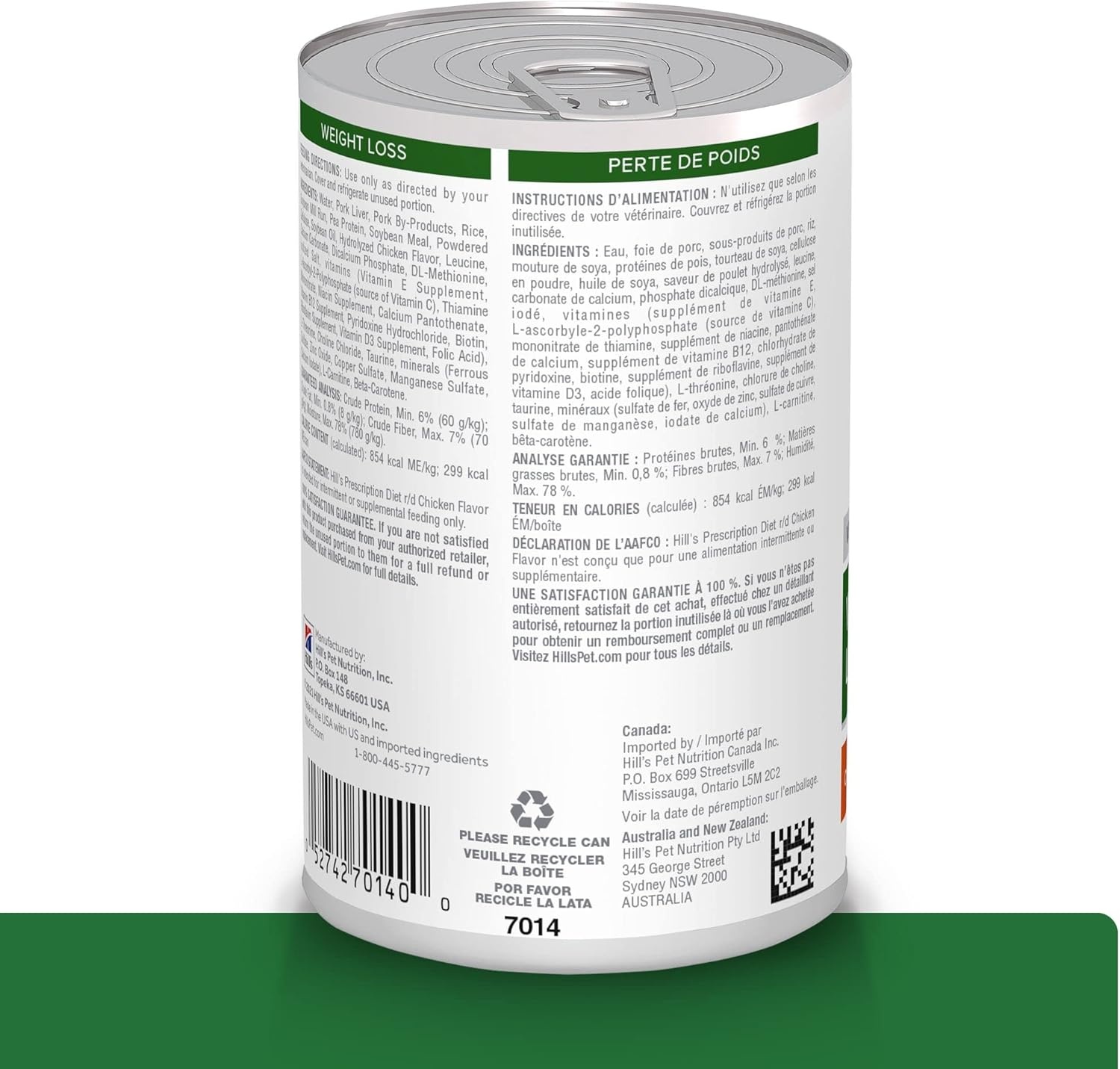 image:imageHills Prescription Diet rd Weight Reduction Wet Dog Food Chicken 123 oz Cans 12Pack
