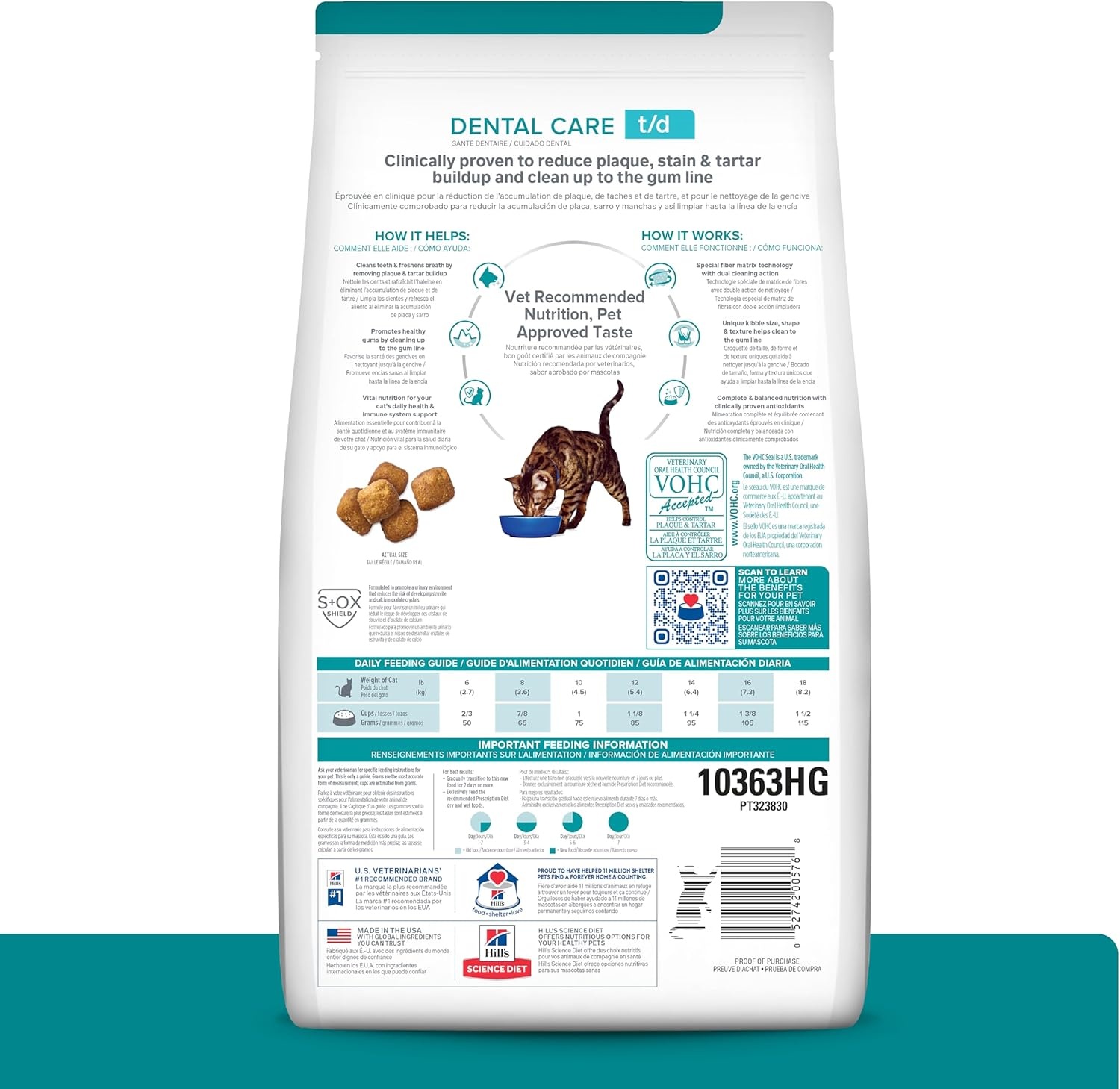 image:imageHills Prescription Diet td Dental Care Dry Cat Food Chicken 4 lb BagChicken