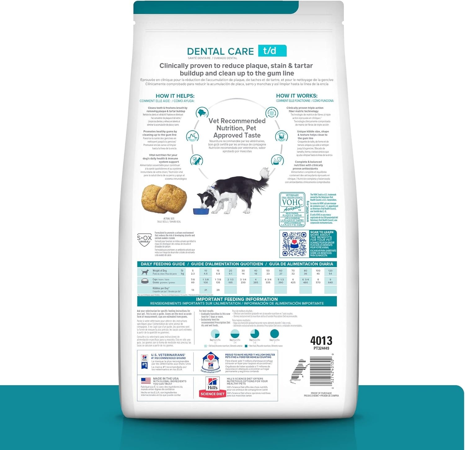 image:imageHills Prescription Diet td Dental Care Dry Dog Food Chicken 5 lb BagChicken Regular Bites