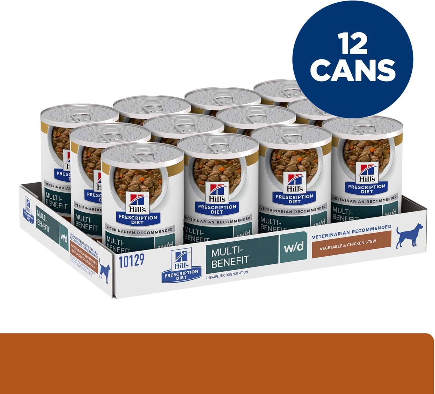 image:imageHills Prescription Diet wd MultiBenefit DigestiveWeightGlucoseUrinary Management Wet Dog Food Chicken 13 oz Cans 12PackVegetable Chicken Stew