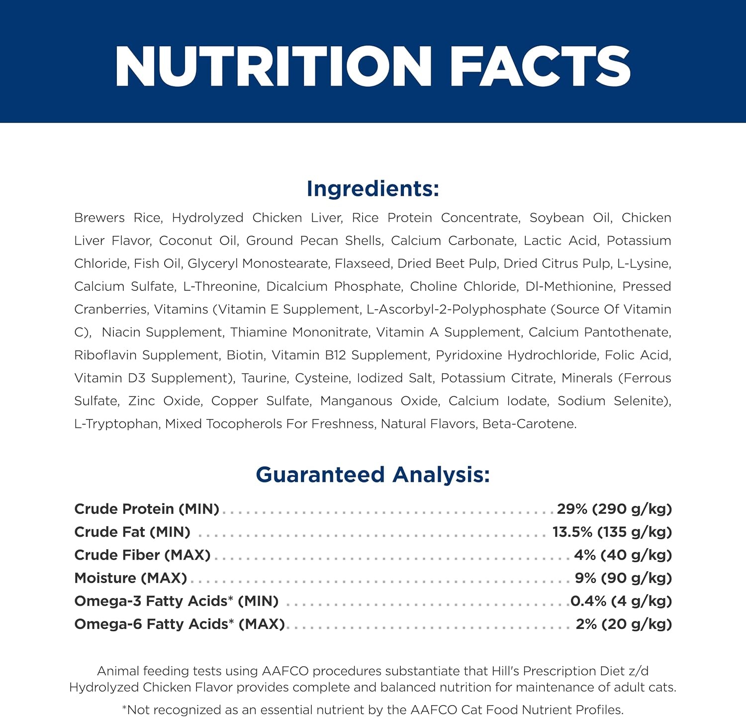 image:imageHills Prescription Diet zd SkinFood Sensitivities Dry Cat Food Hydrolyzed Chicken 4 lb BagChicken