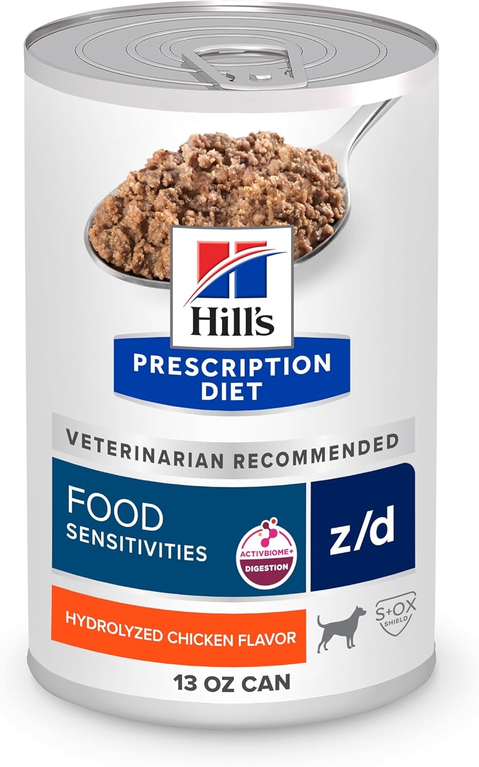 image:imageHills Prescription Diet zd SkinFood Sensitivities Hydrolyzed Wet Dog Food Veterinary Diet 13 oz Cans 12PackChicken
