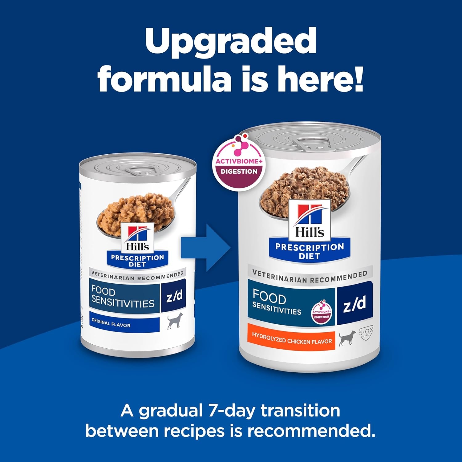 image:imageHills Prescription Diet zd SkinFood Sensitivities Hydrolyzed Wet Dog Food Veterinary Diet 13 oz Cans 12PackChicken