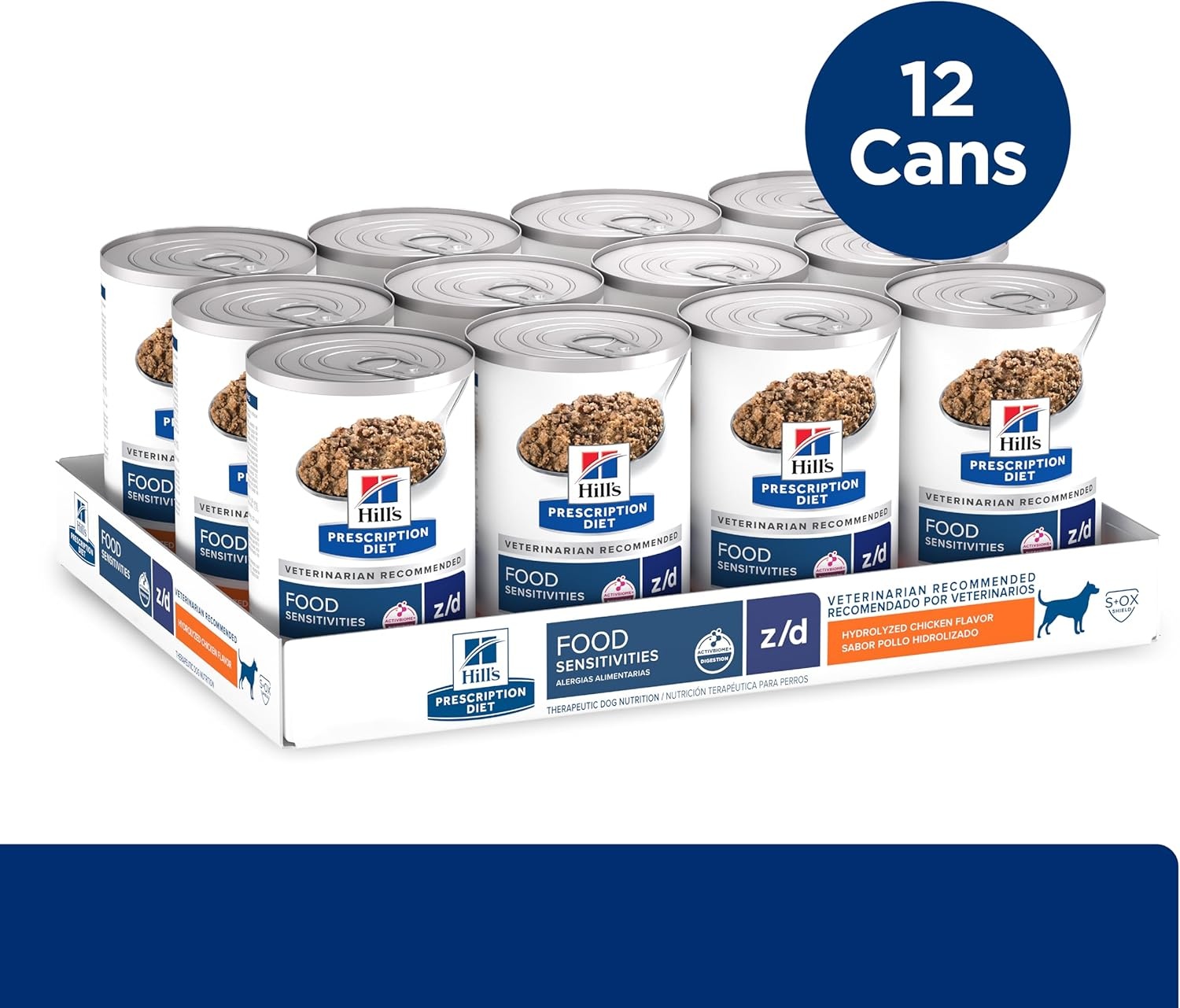 image:imageHills Prescription Diet zd SkinFood Sensitivities Hydrolyzed Wet Dog Food Veterinary Diet 13 oz Cans 12PackChicken