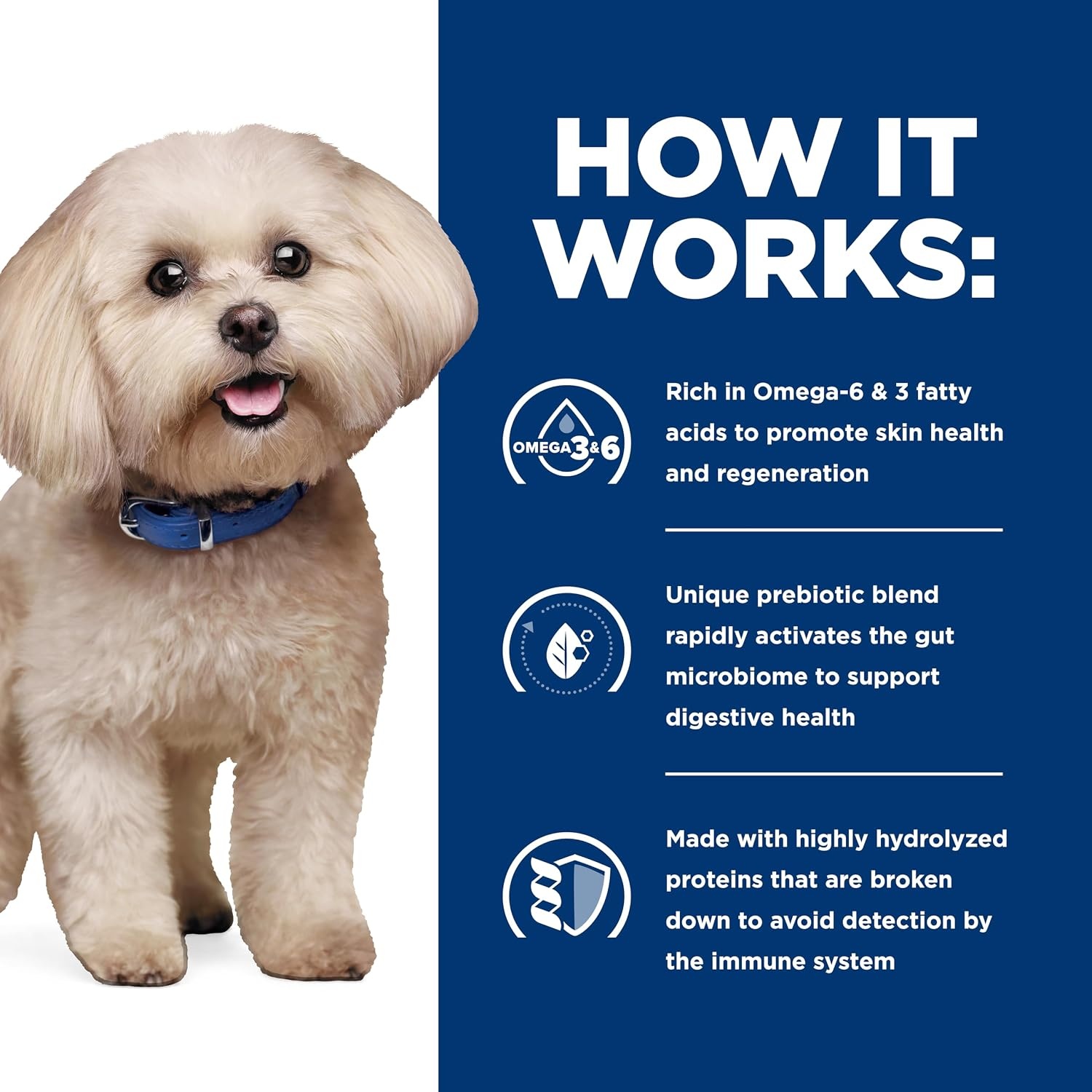 image:imageHills Prescription Diet zd SkinFood Sensitivities Small Bites Dry Dog Food Hydrolyzed Chicken 7 lb BagChicken Small Bites