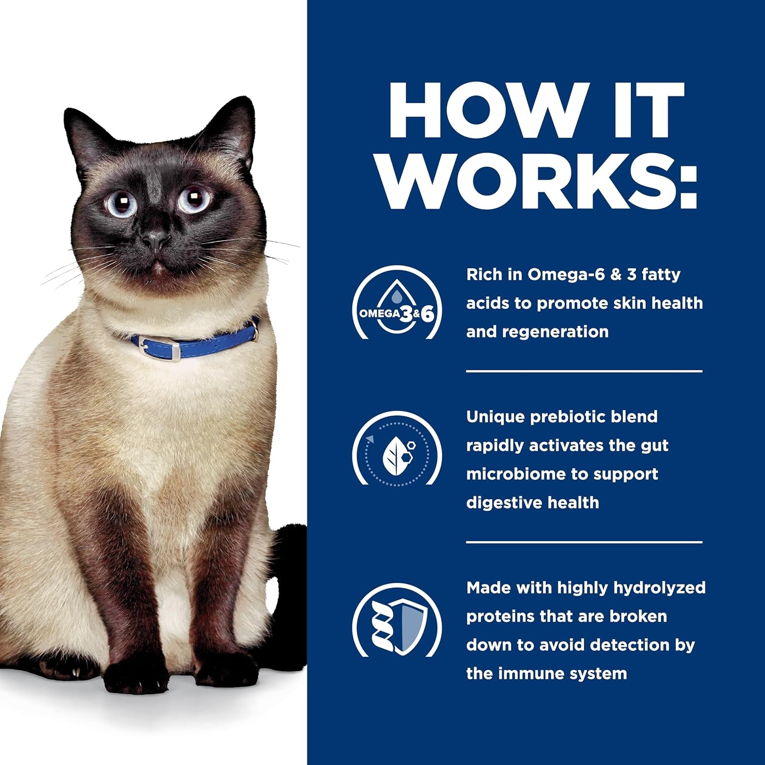 image:imageHills Prescription Diet zd SkinFood Sensitivities Wet Cat Food Hydrolyzed Chicken 55 oz Cans 24Pack