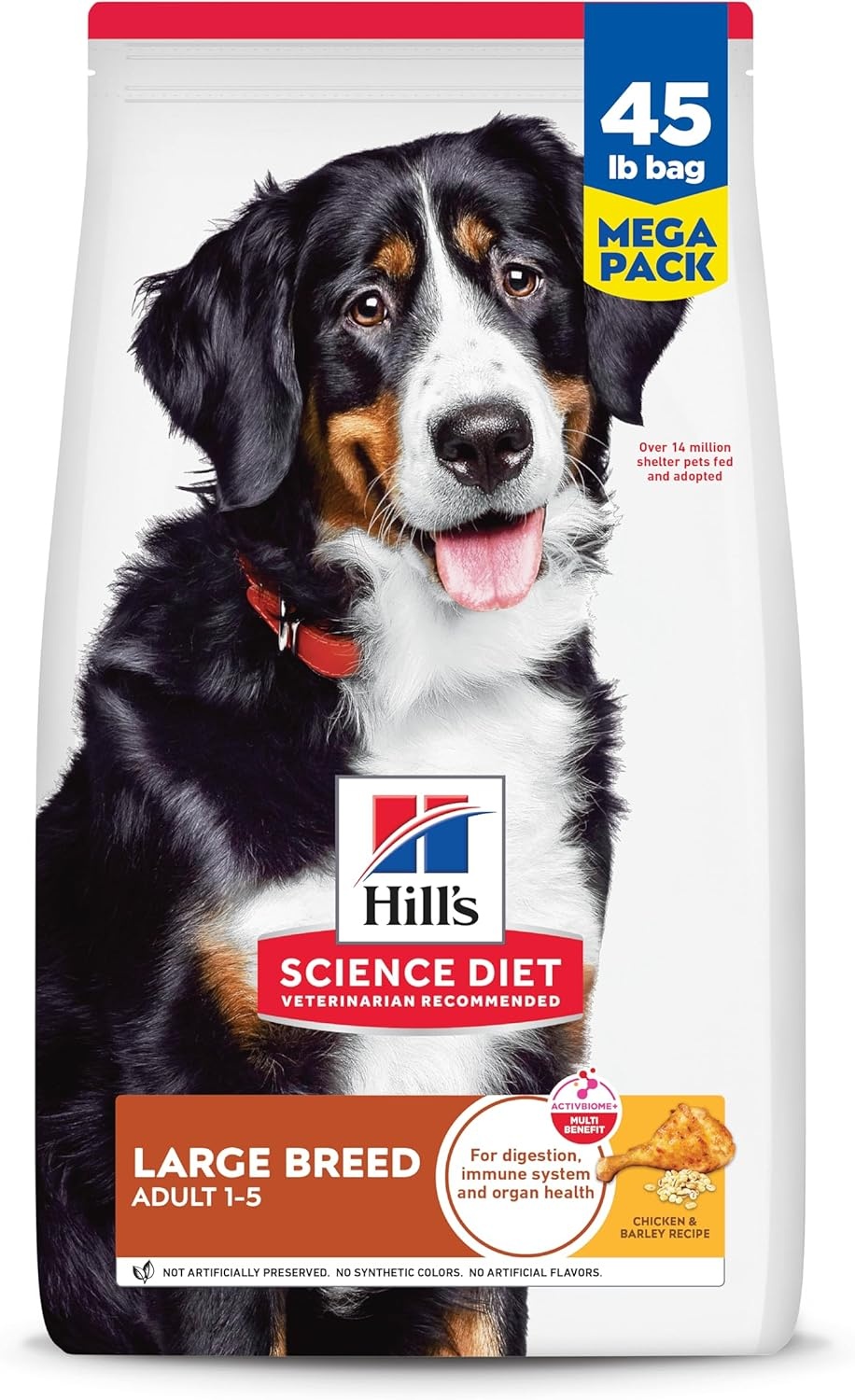 image:imageHills Science Diet Adult 15 Large Breed No Corn Wheat or Soy Dry Dog Food Chicken 30 lb BagChicken Barley