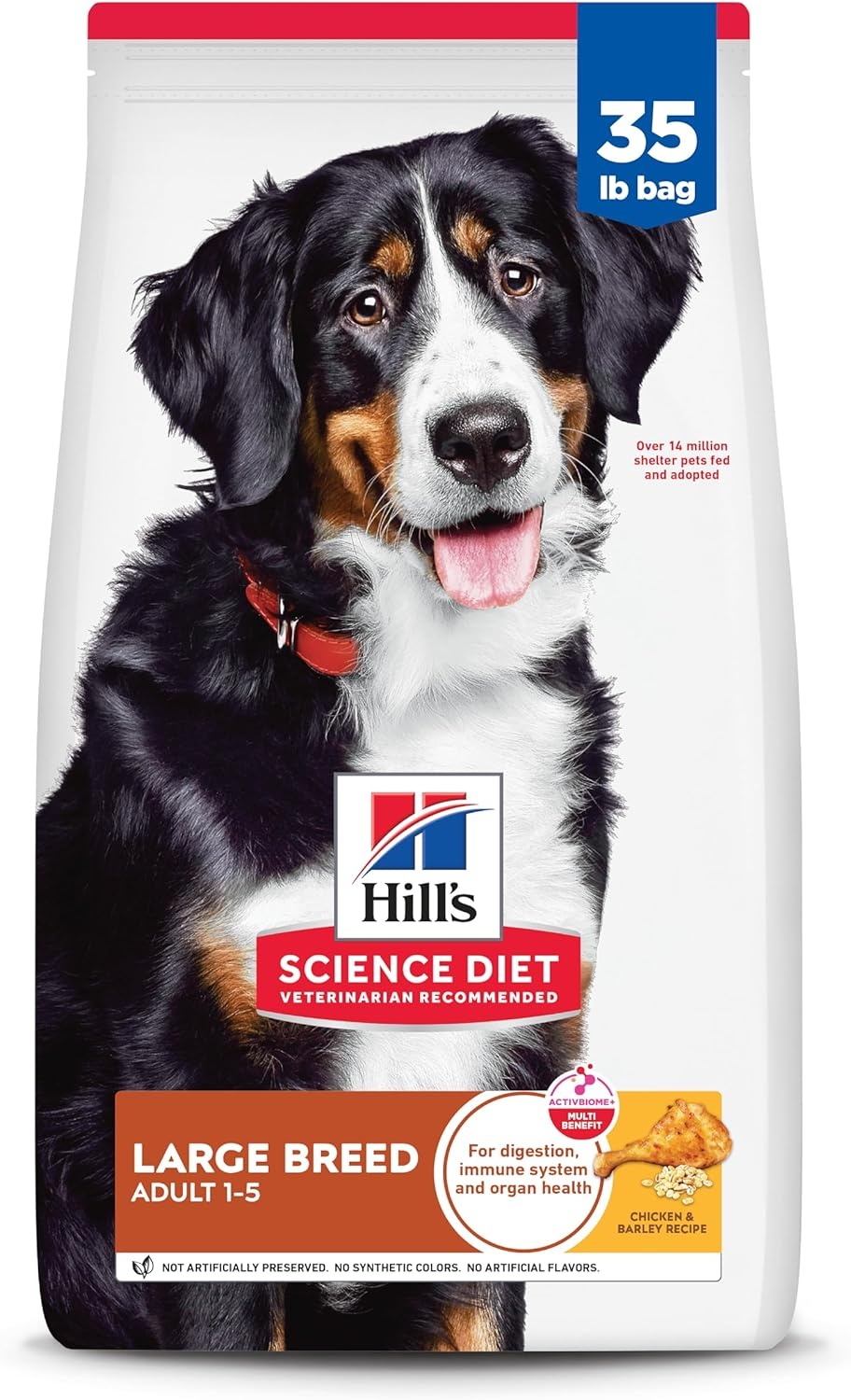 image:imageHills Science Diet Adult 15 Large Breed No Corn Wheat or Soy Dry Dog Food Chicken 30 lb BagChicken Barley