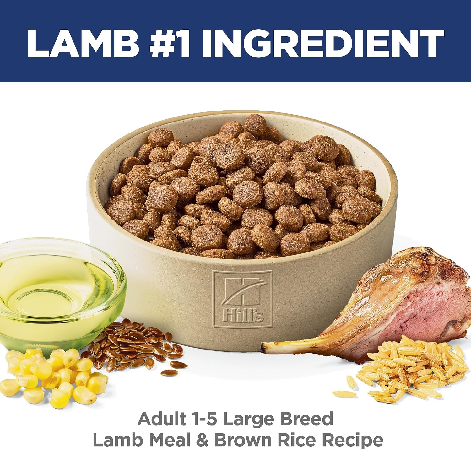 image:imageHills Science Diet Adult 15 Large Breed No Corn Wheat or Soy Dry Dog Food Chicken 30 lb BagLamb Brown Rice