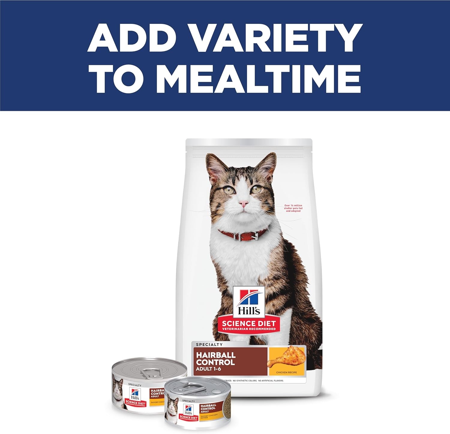 image:imageHills Science Diet Adult 16 Hairball Control Dry Cat Food Chicken 155 lb BagChicken