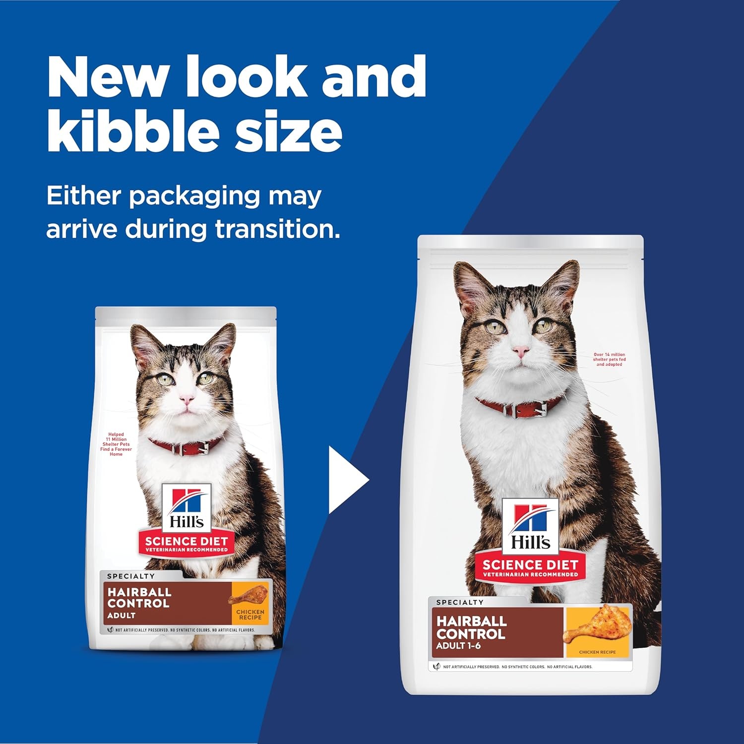 image:imageHills Science Diet Adult 16 Hairball Control Dry Cat Food Chicken 155 lb BagChicken