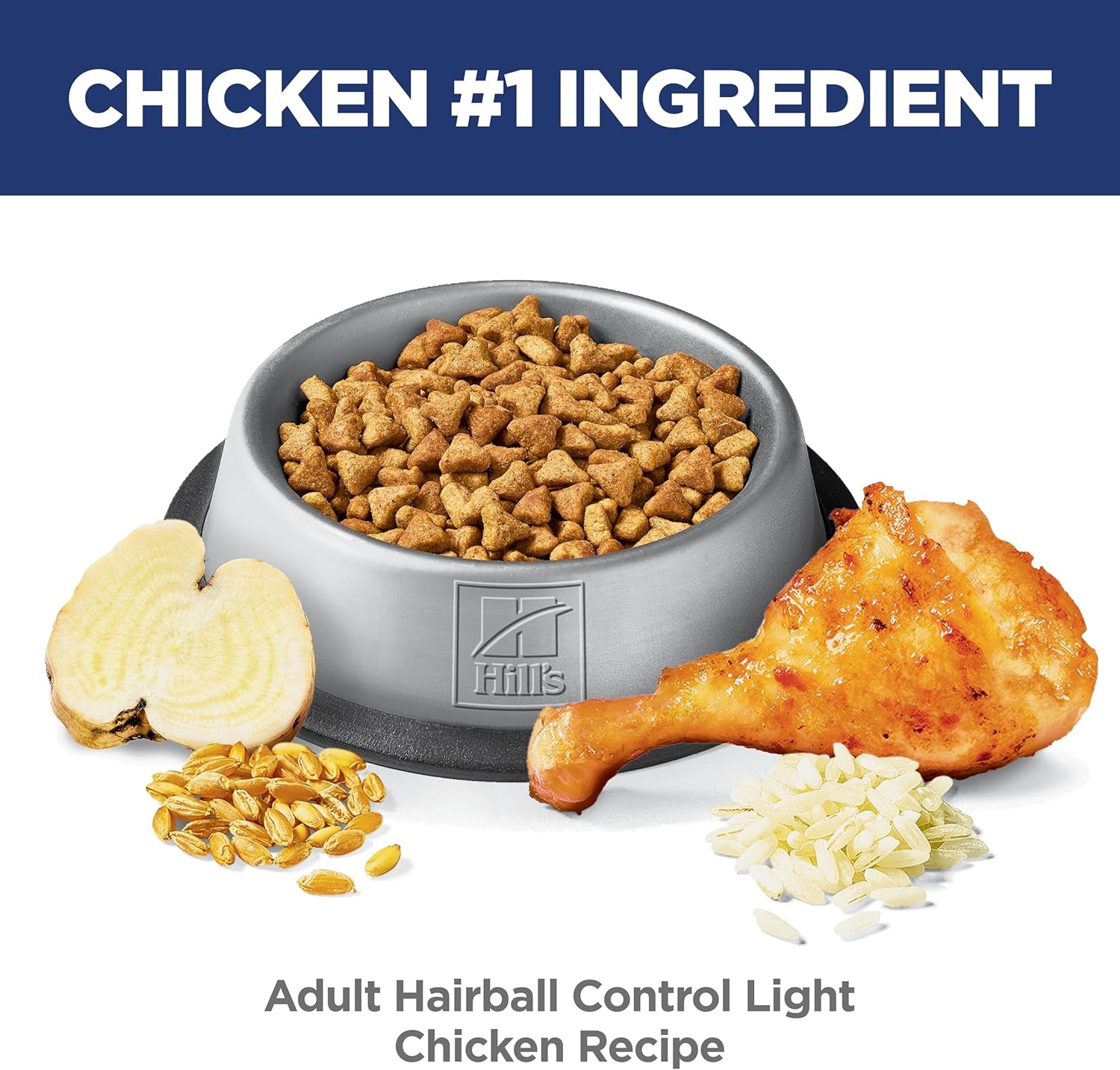 image:imageHills Science Diet Adult 16 Hairball Control Light Dry Cat Food Chicken 7 lb BagChicken
