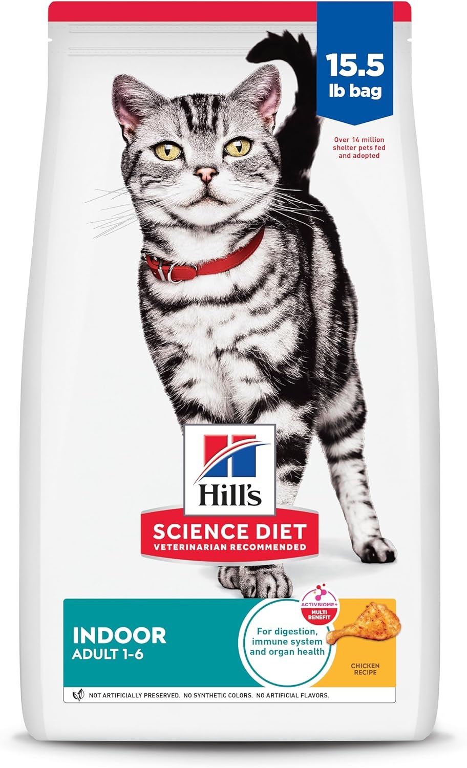 image:imageHills Science Diet Adult 16 Indoor Dry Cat Food Chicken 7 lb BagChicken