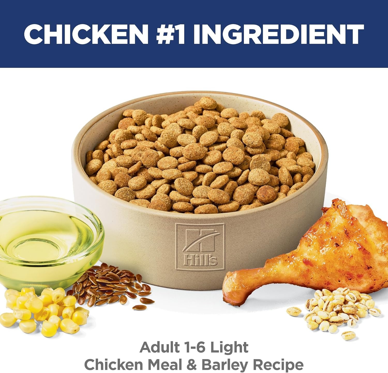 image:imageHills Science Diet Adult 16 Light Dry Dog Food Chicken Meal amp Barley 30 lb BagChicken Barley
