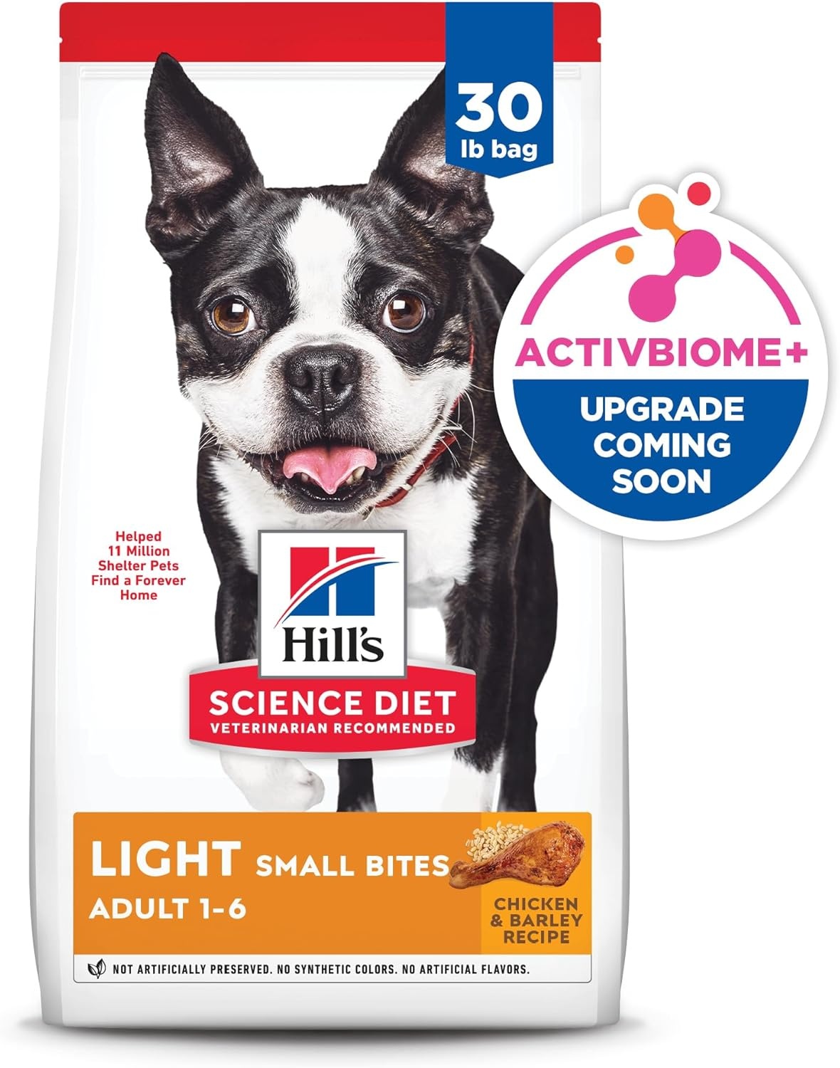 image:imageHills Science Diet Adult 16 Light Small Bites Dry Dog Food Chicken Meal amp Barley 5 lb BagChicken Barley