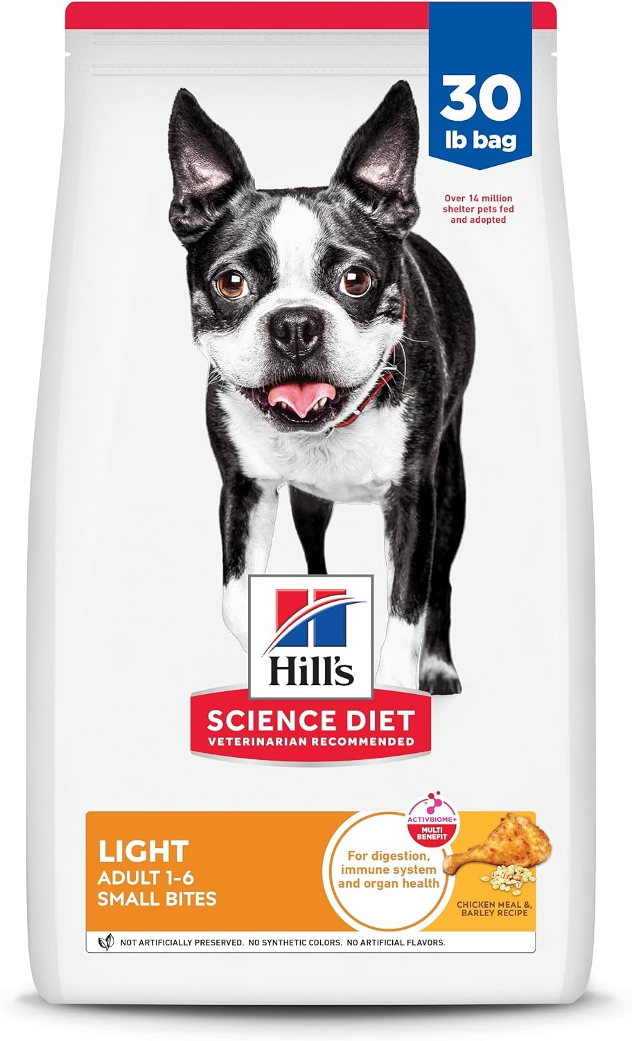 image:imageHills Science Diet Adult 16 Light Small Bites Dry Dog Food Chicken Meal amp Barley 5 lb BagChicken Barley
