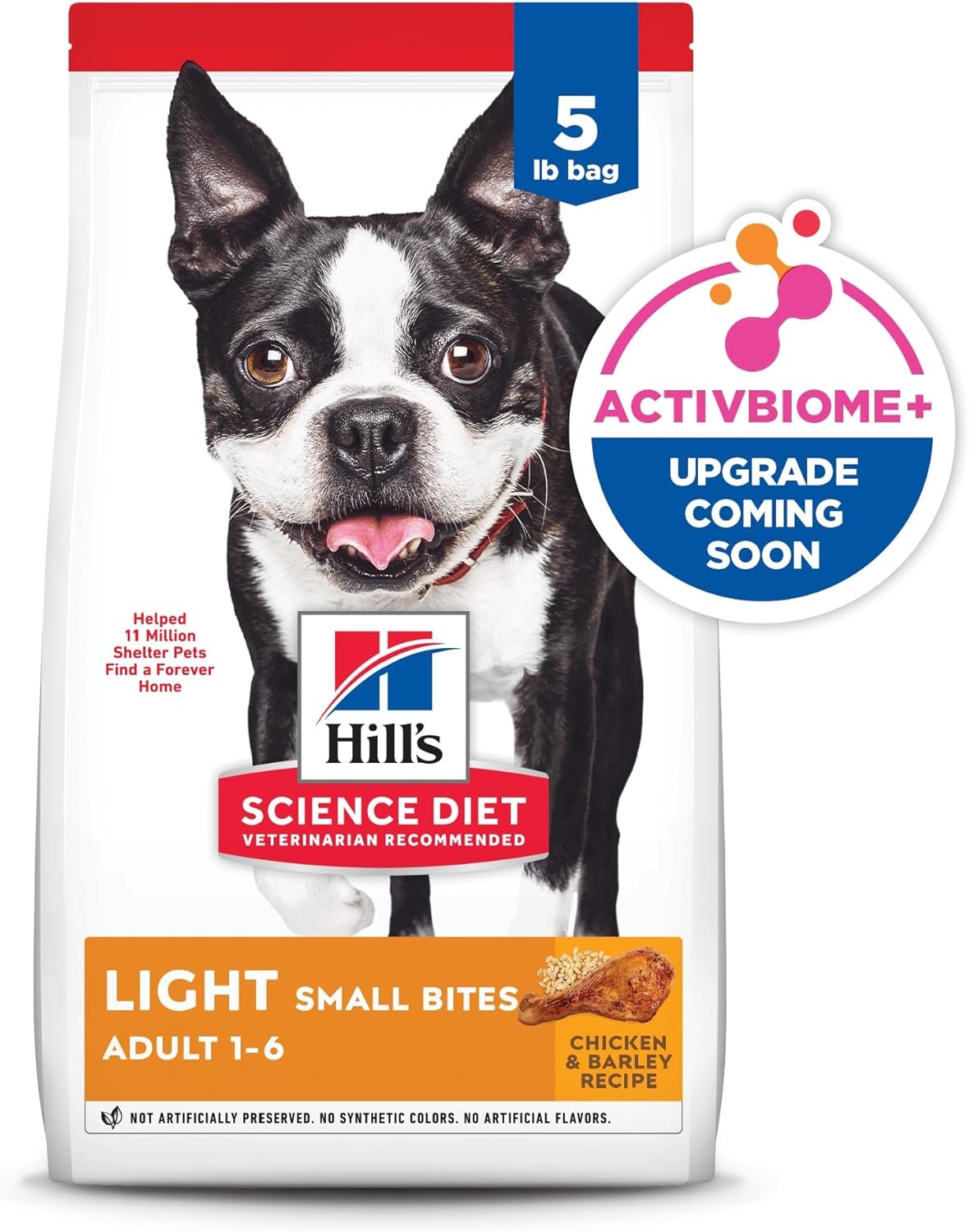 image:imageHills Science Diet Adult 16 Light Small Bites Dry Dog Food Chicken Meal amp Barley 5 lb BagChicken Barley