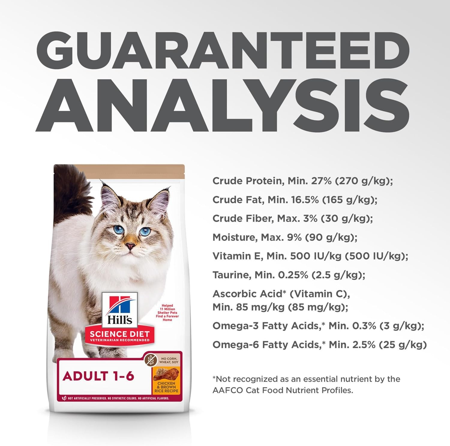 image:imageHills Science Diet Adult 16 No Corn Wheat or Soy Dry Cat Food Chicken 7 lb BagNo Corn Wheat Soy Chicken Recipe