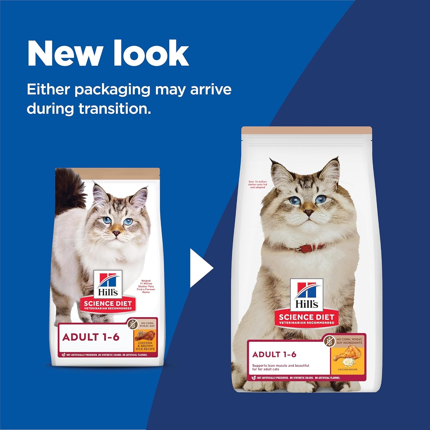image:imageHills Science Diet Adult 16 No Corn Wheat or Soy Dry Cat Food Chicken 7 lb BagNo Corn Wheat Soy Chicken Recipe