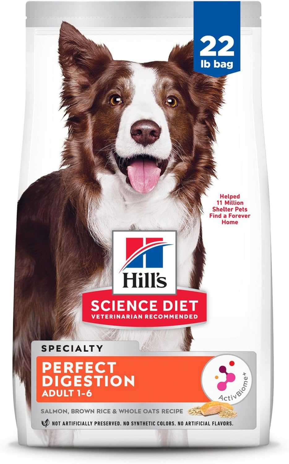 image:imageHills Science Diet Adult 16 Perfect Digestion Dry Dog Food Chicken Brown Rice amp Whole Oats 22 lb BagSalmon Brown Rice Whole Oats