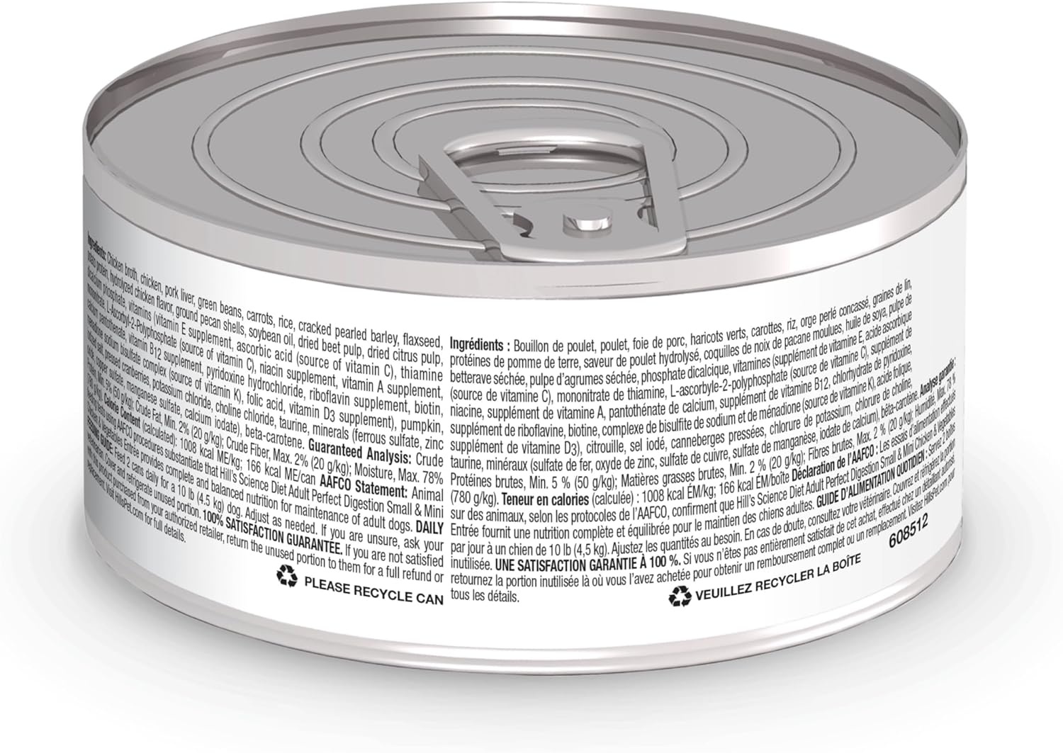 image:imageHills Science Diet Adult 16 Perfect Digestion Small amp Mini Wet Dog Food Chicken amp Vegetables 58 oz Cans 24Pack