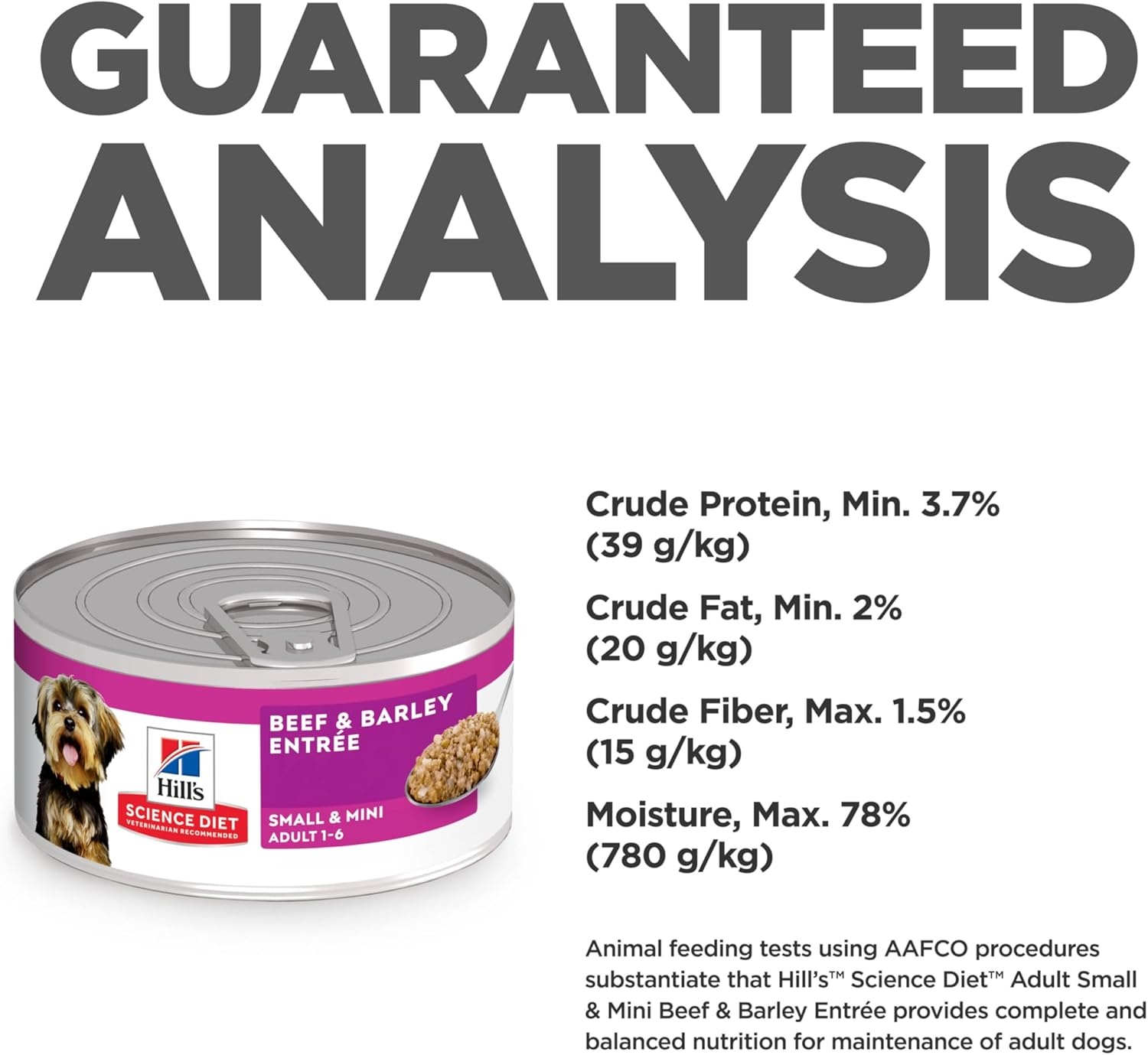 image:imageHills Science Diet Adult 16 Small amp Mini Wet Dog Food Chicken amp Barley 58 oz Cans 24PackBeef Barley Loaf