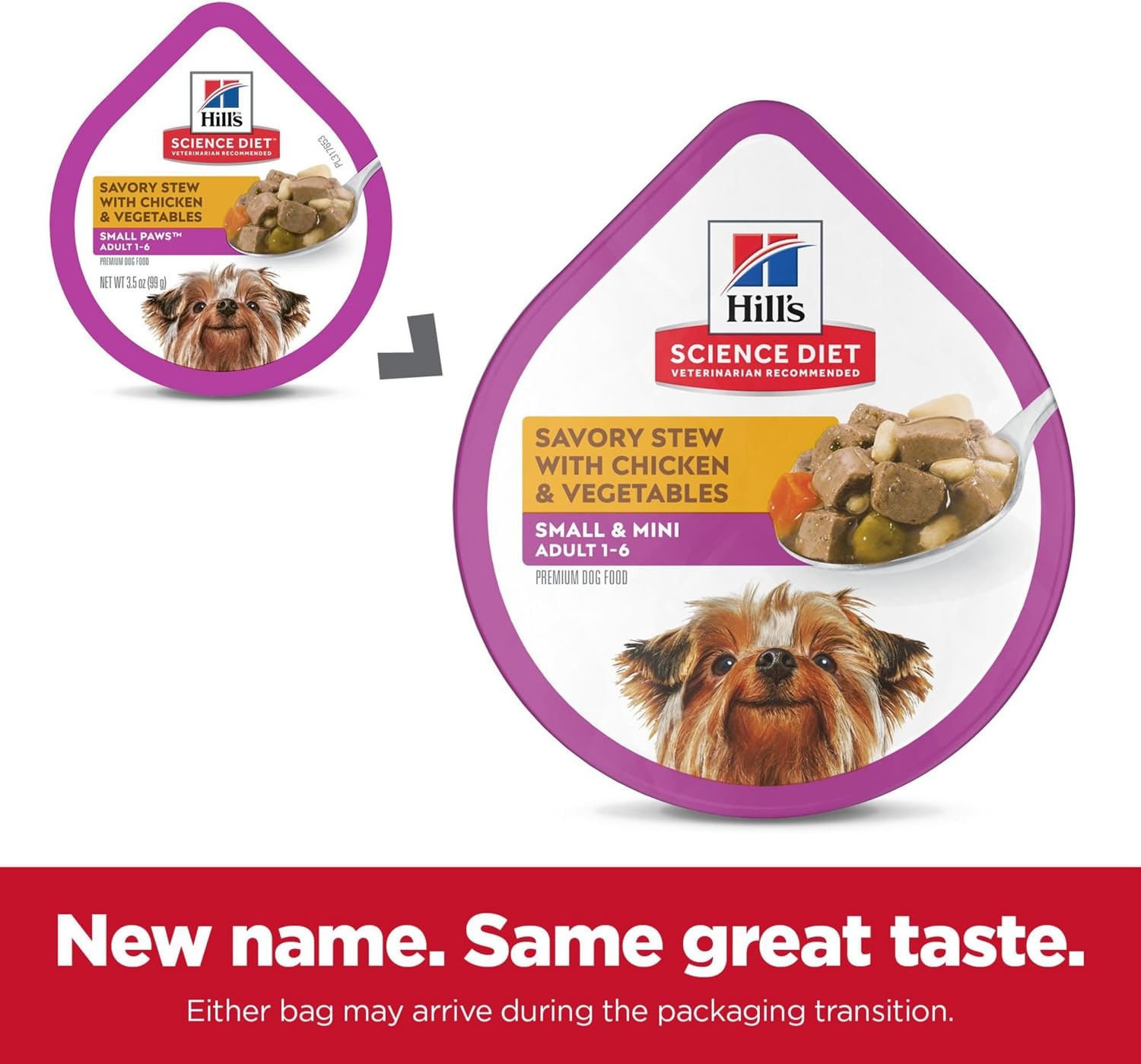 image:imageHills Science Diet Adult 16 Small amp Mini Wet Dog Food Chicken amp Vegetables 35 oz Trays 12PackChicken Vegetables Stew