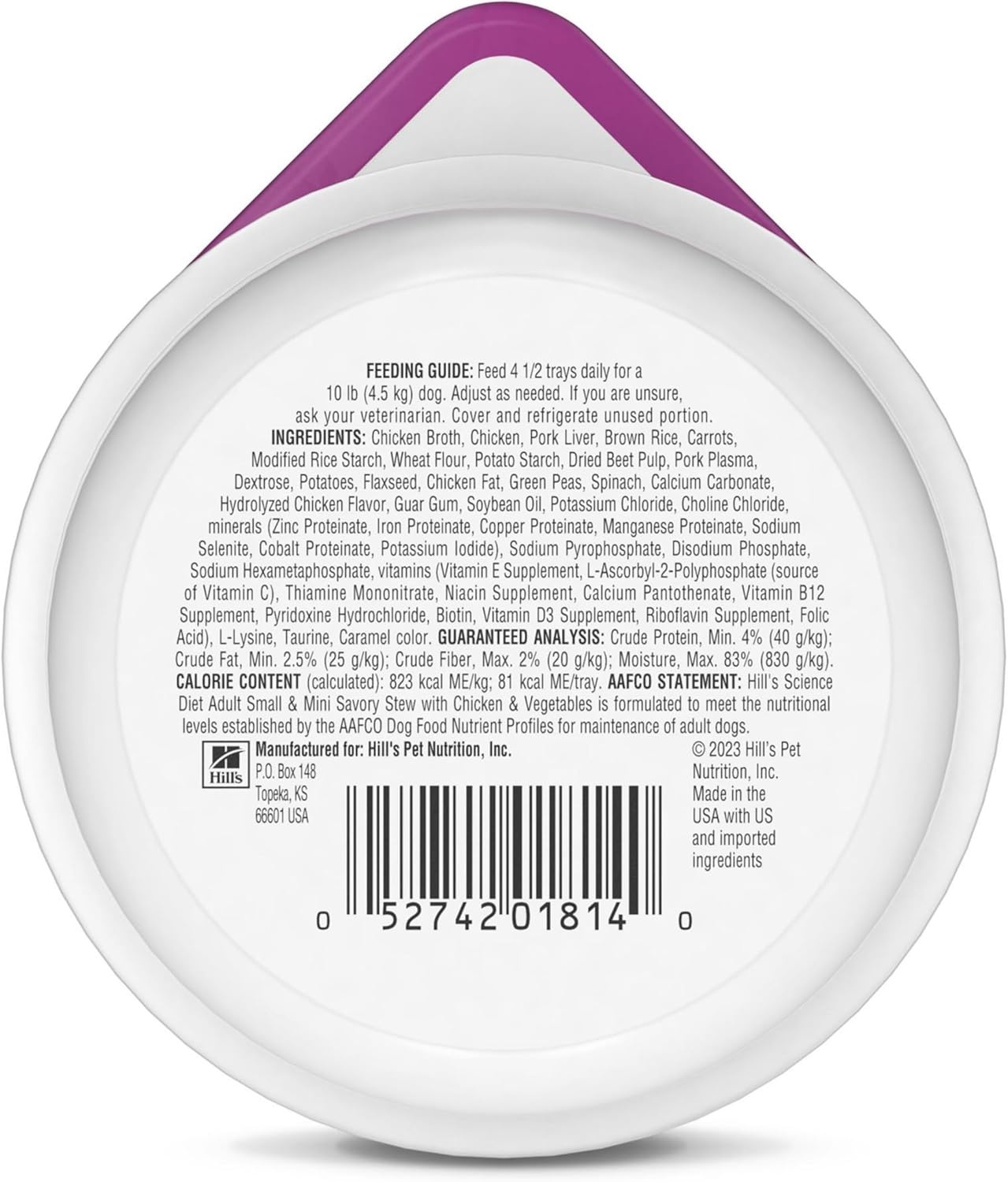 image:imageHills Science Diet Adult 16 Small amp Mini Wet Dog Food Chicken amp Vegetables 35 oz Trays 12PackChicken Vegetables Stew