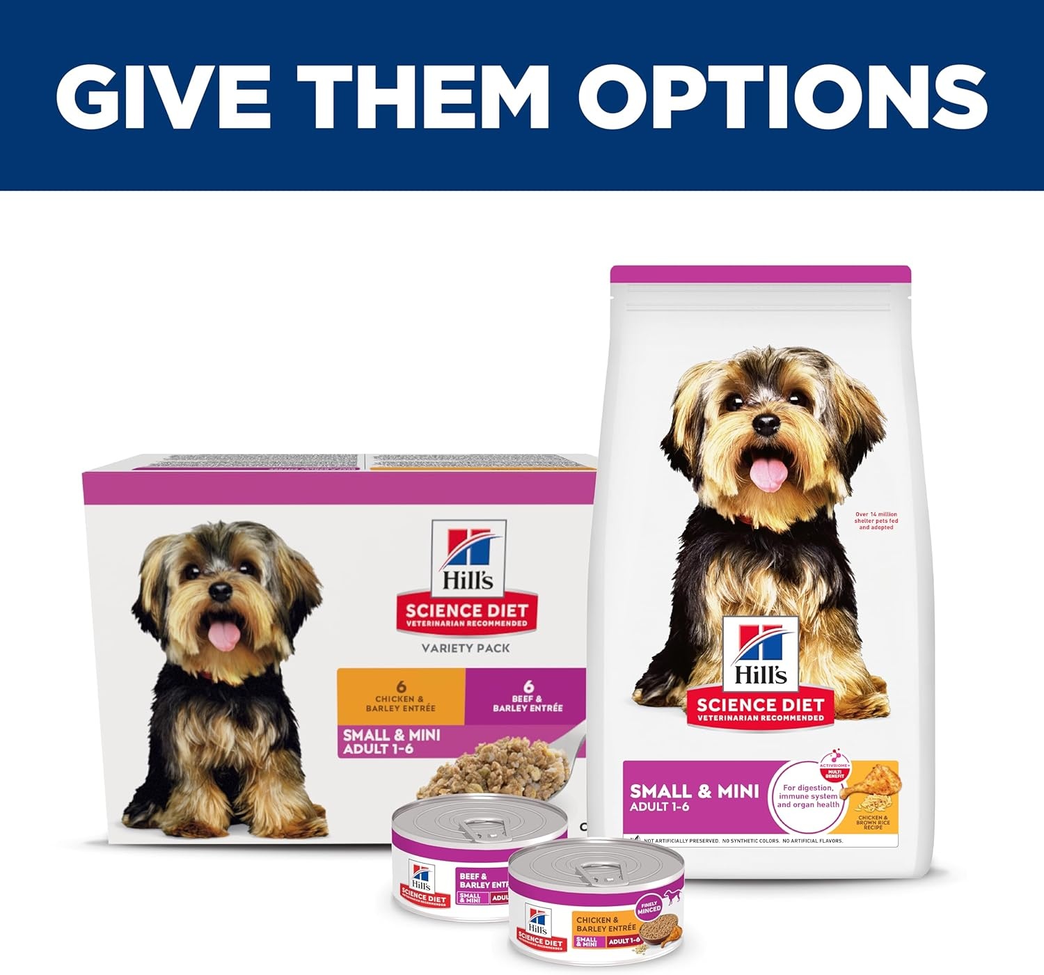 image:imageHills Science Diet Adult 16 Small amp Mini Wet Dog Food Chicken amp Vegetables 35 oz Trays 12PackVariety Pack Chicken Beef