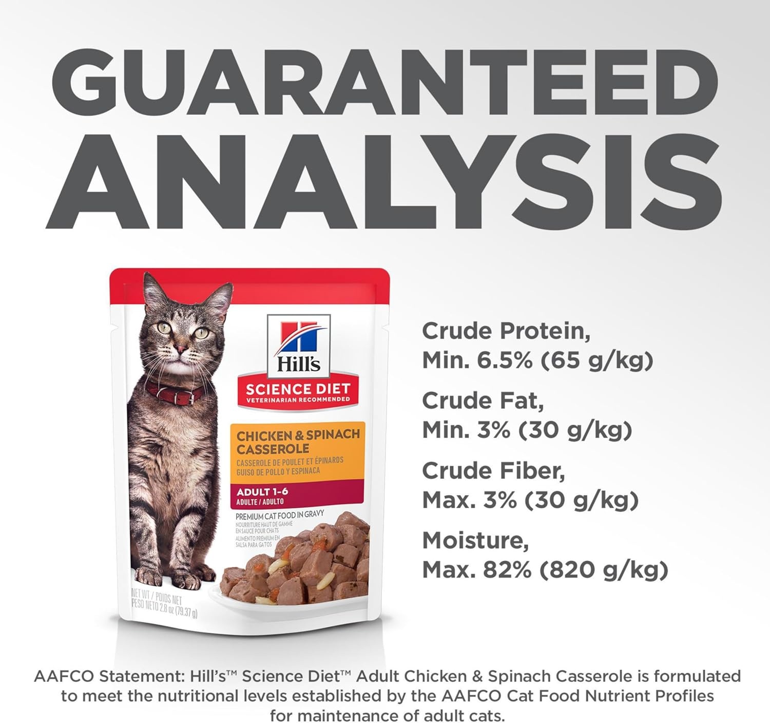 image:imageHills Science Diet Adult 16 Wet Cat Food Tuna 28 oz Pouches 24PackChicken Casserole Stew