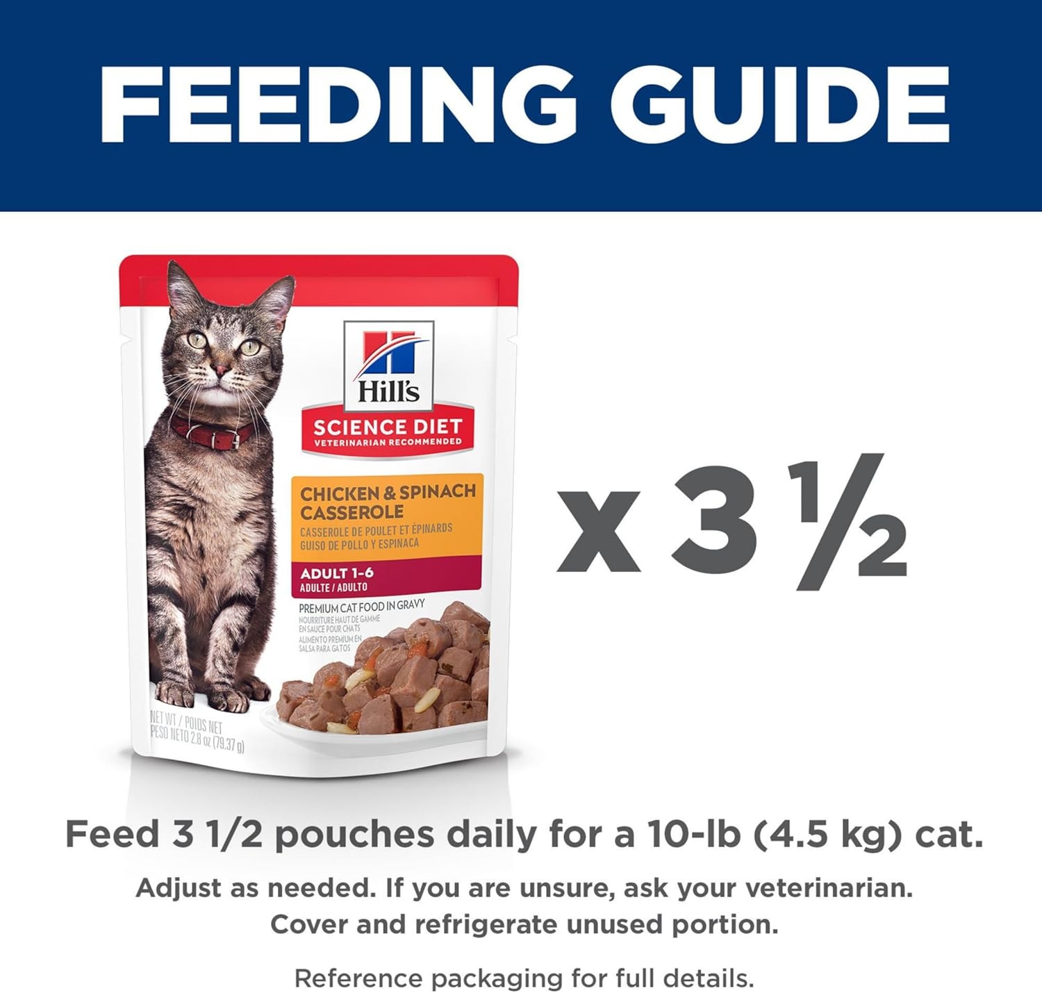 image:imageHills Science Diet Adult 16 Wet Cat Food Tuna 28 oz Pouches 24PackChicken Casserole Stew