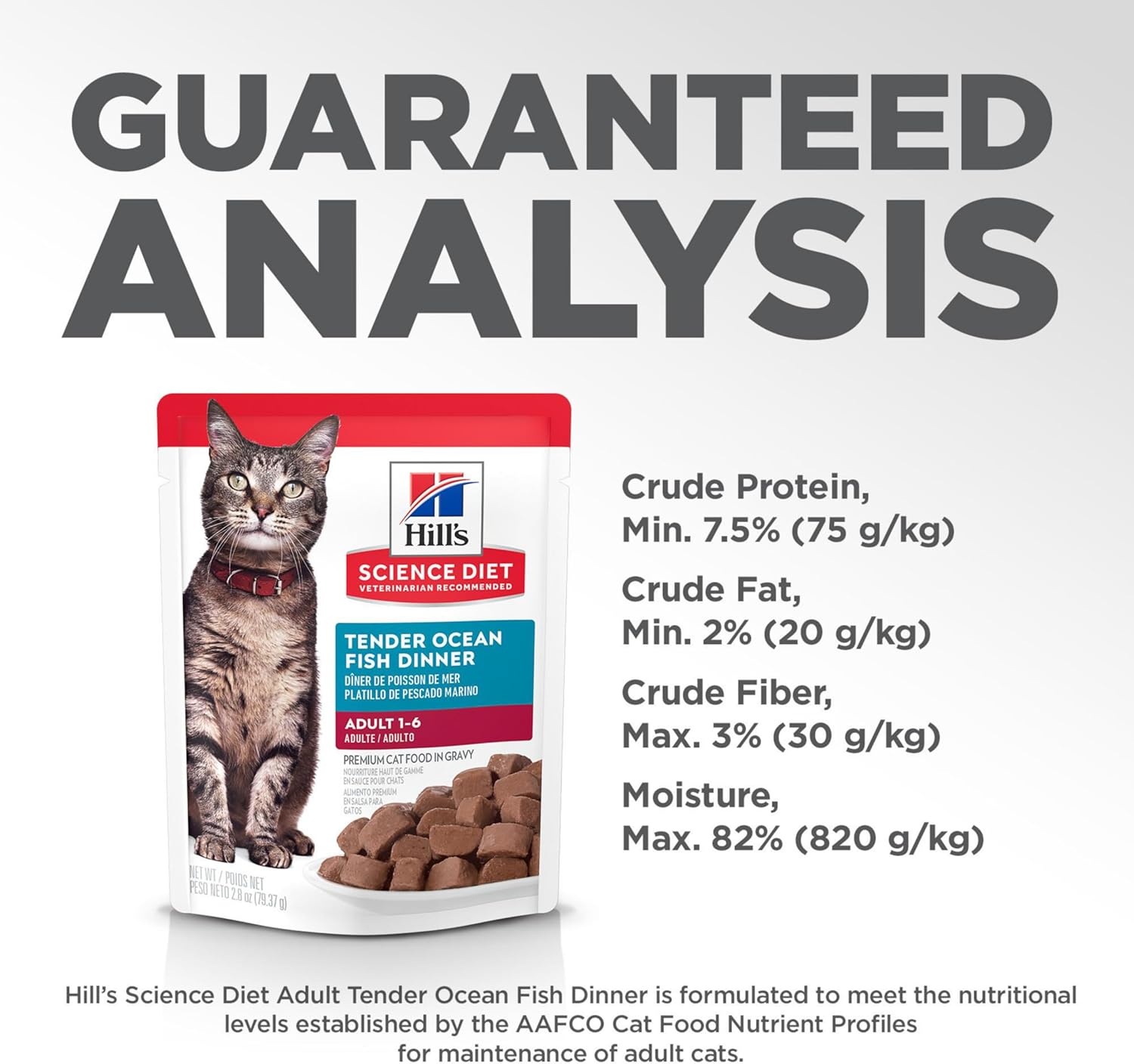 image:imageHills Science Diet Adult 16 Wet Cat Food Tuna 28 oz Pouches 24PackOcean Fish Stew