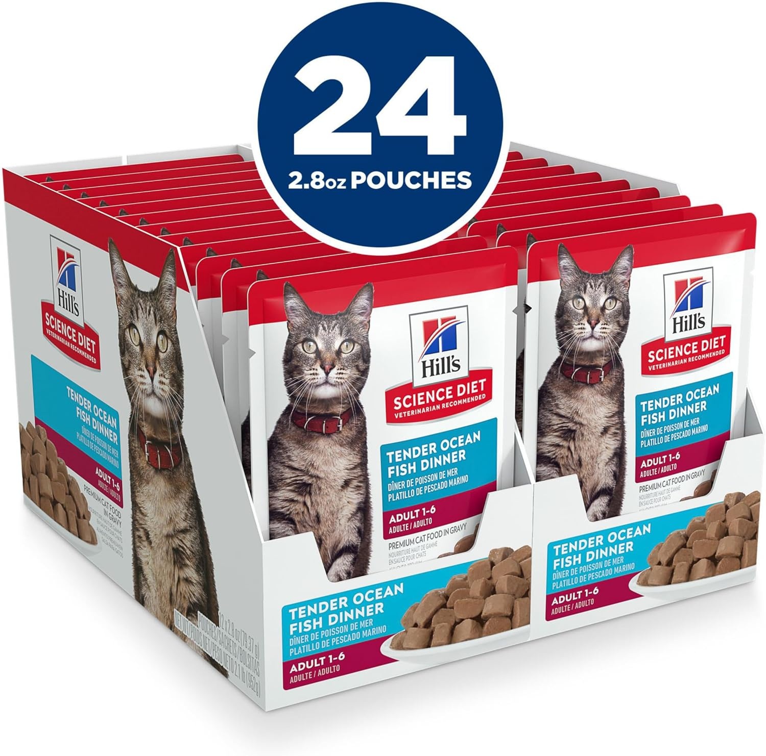 image:imageHills Science Diet Adult 16 Wet Cat Food Tuna 28 oz Pouches 24PackOcean Fish Stew