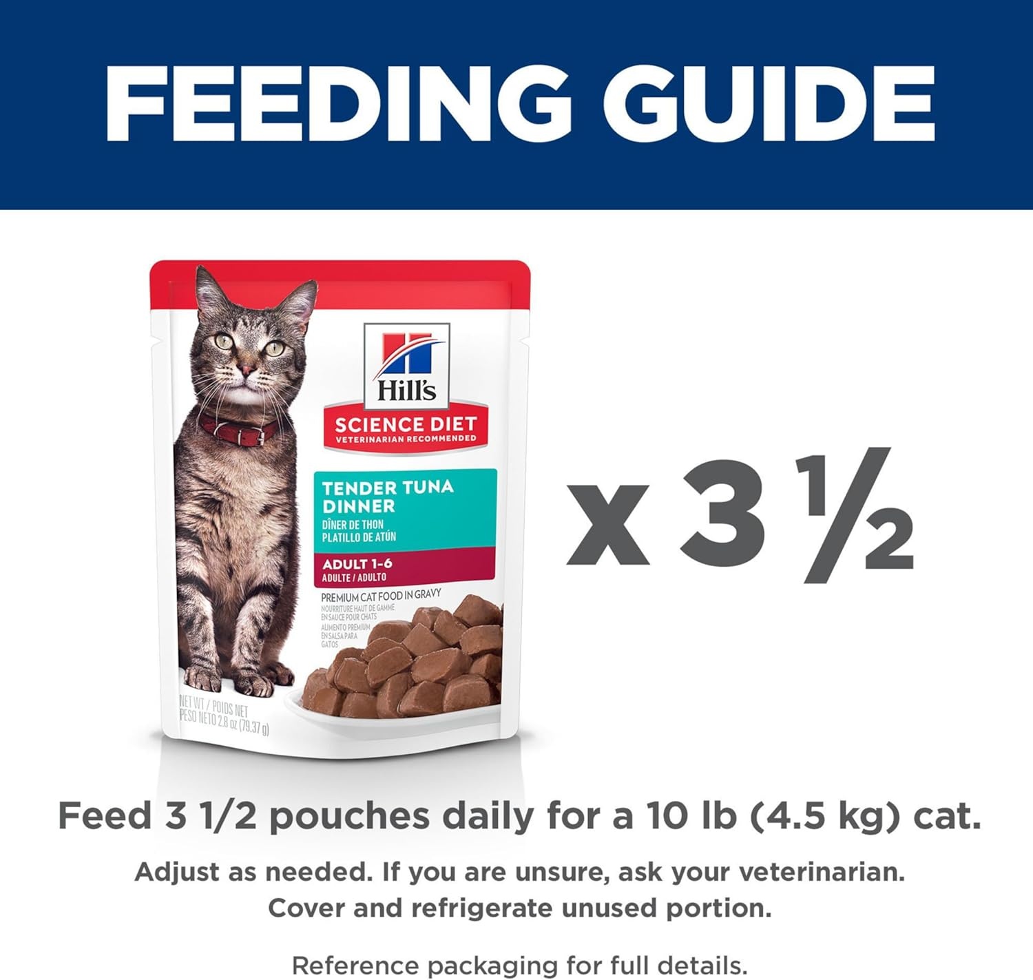 image:imageHills Science Diet Adult 16 Wet Cat Food Tuna 28 oz Pouches 24PackTuna Stew