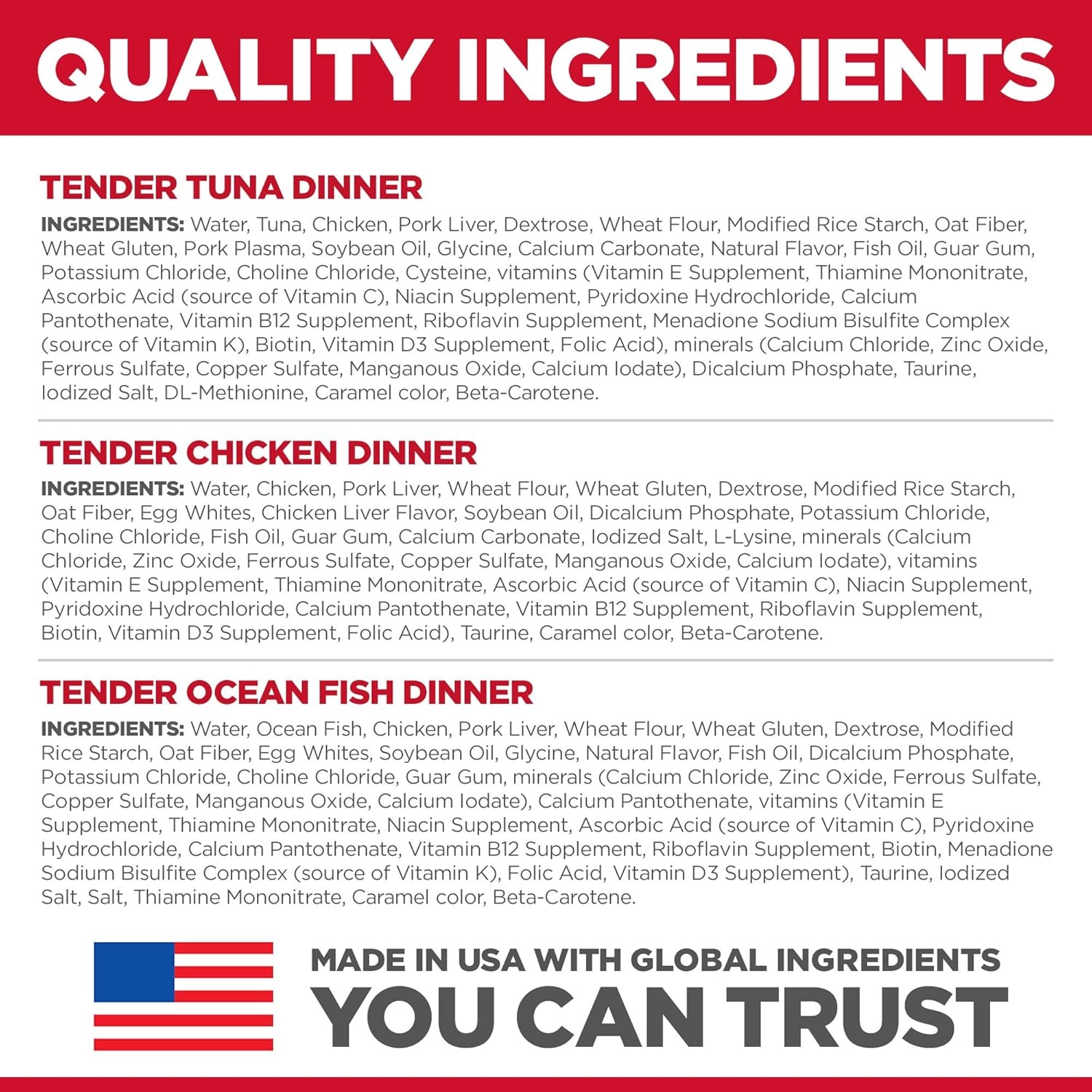 image:imageHills Science Diet Adult 16 Wet Cat Food Tuna 28 oz Pouches 24PackVariety Pack Tuna Chicken Ocean Fish Stew