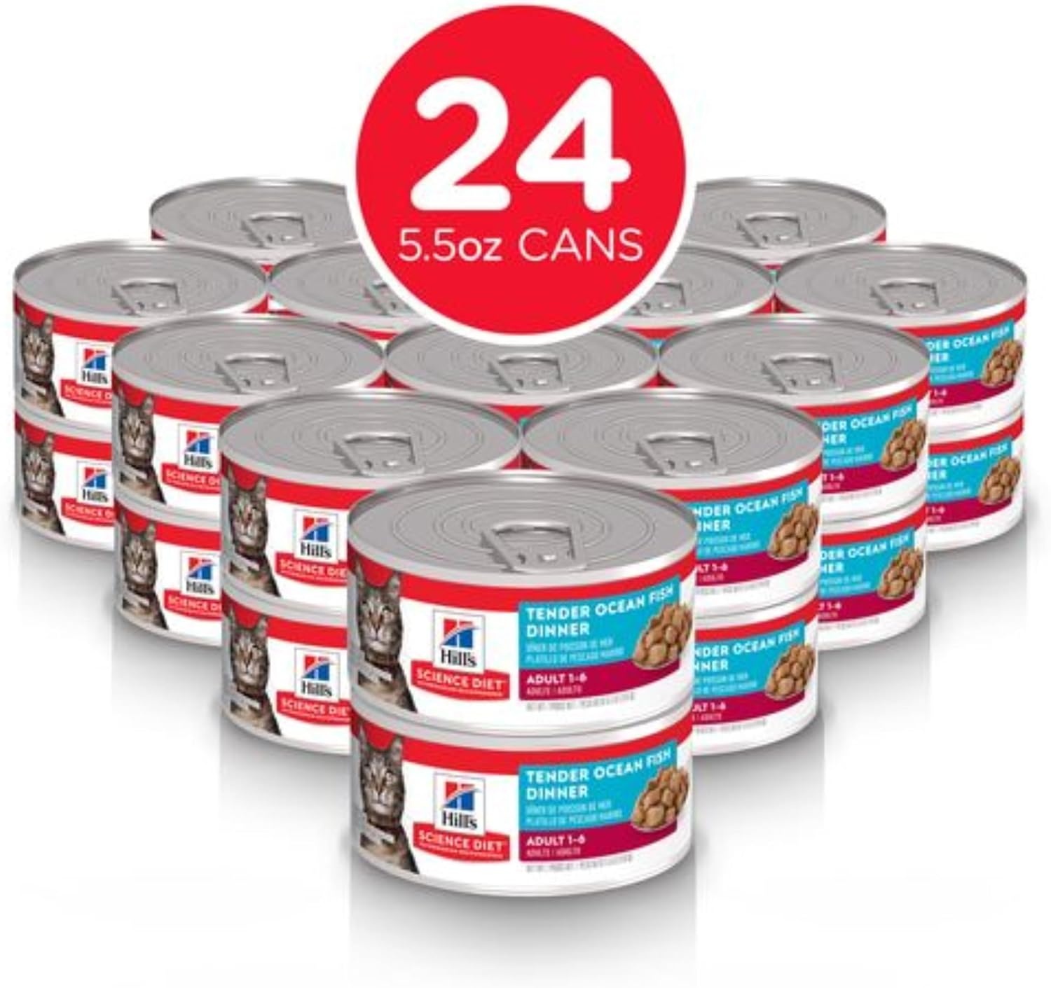 image:imageHills Science Diet Adult 16 Wet Cat Food Turkey 55 oz Cans 24PackOcean Fish Stew