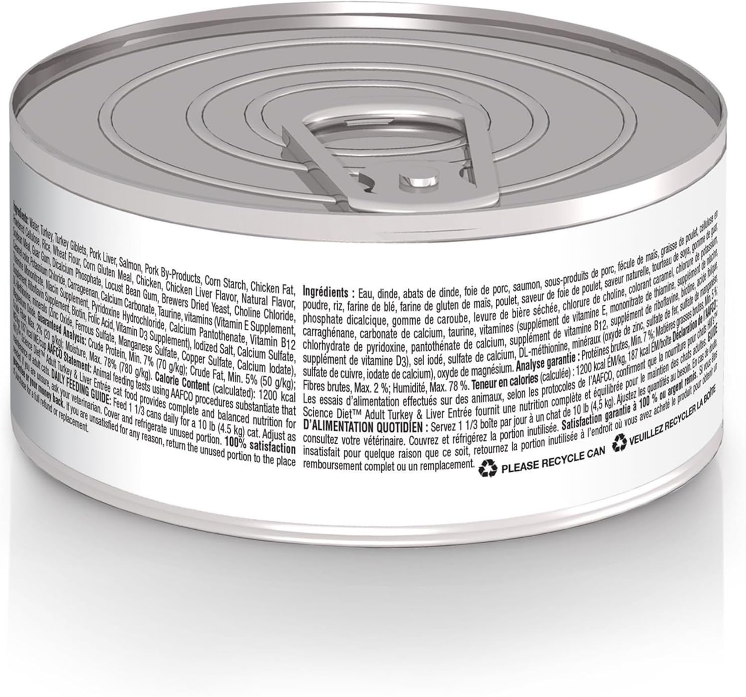 image:imageHills Science Diet Adult 16 Wet Cat Food Turkey 55 oz Cans 24PackTurkey Liver Minced