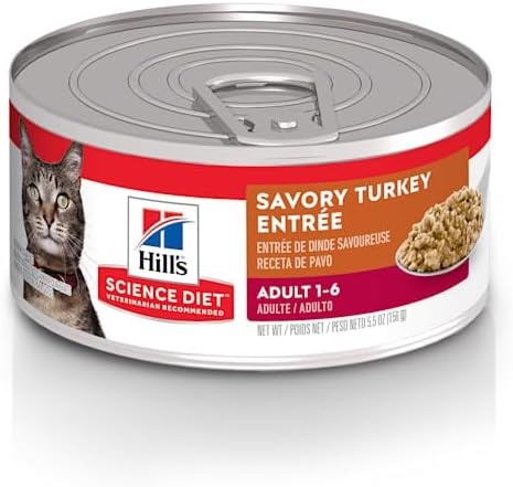 image:imageHills Science Diet Adult 16 Wet Cat Food Turkey 55 oz Cans 24PackTurkey Minced